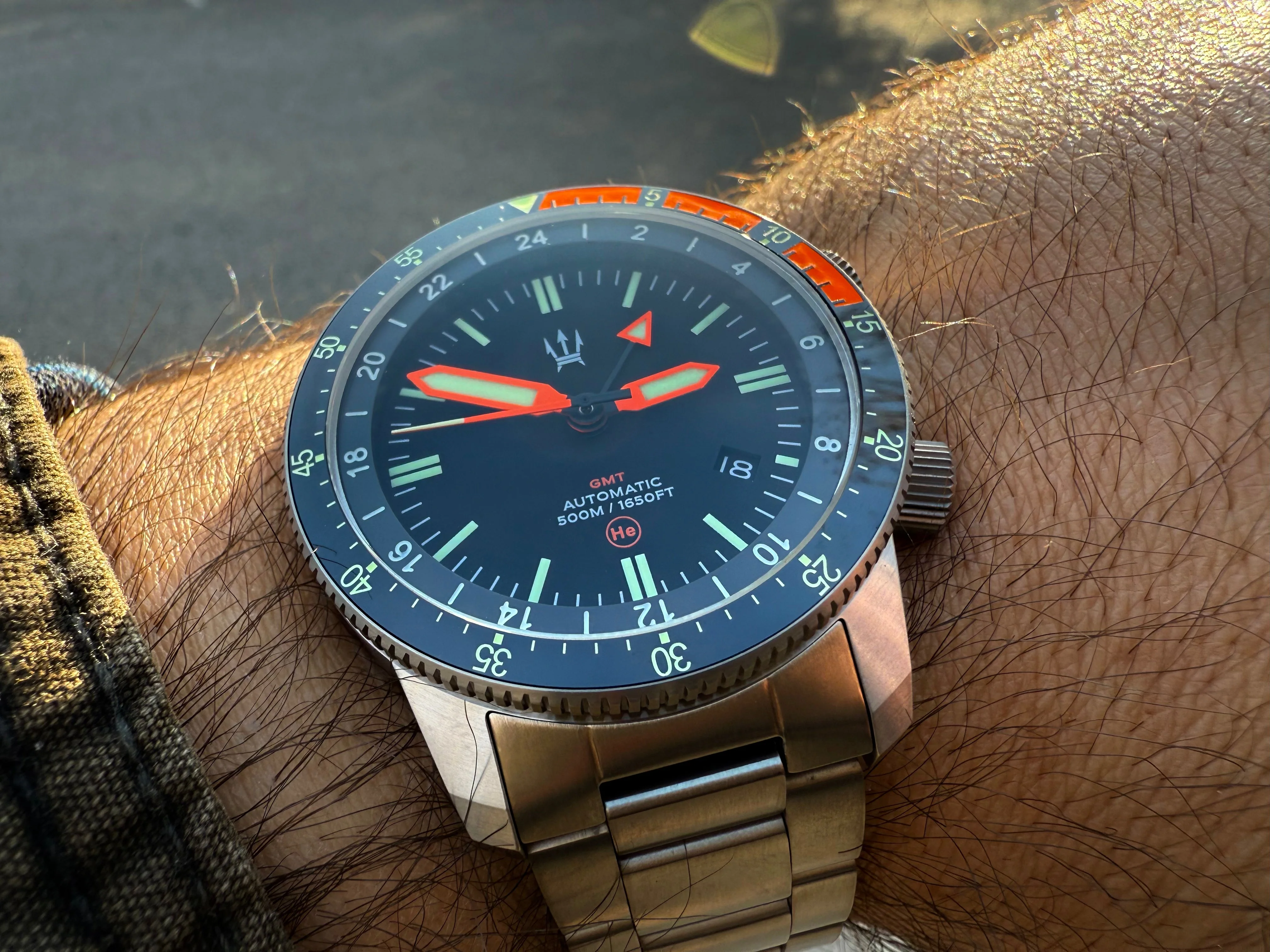 500M Alto Mare 42mm 9075 GMT - Titanium Automatic Watch - By Maratac® 🔥 Limited Stock! 🔥 - Image 11