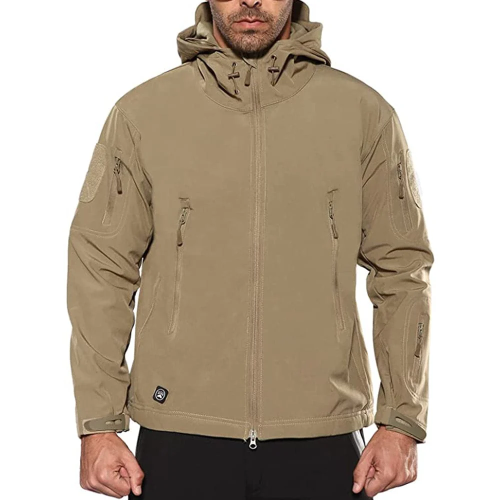 Army Outdoor Tactical Waterproof Softshell Fleece Jacket - Image 10