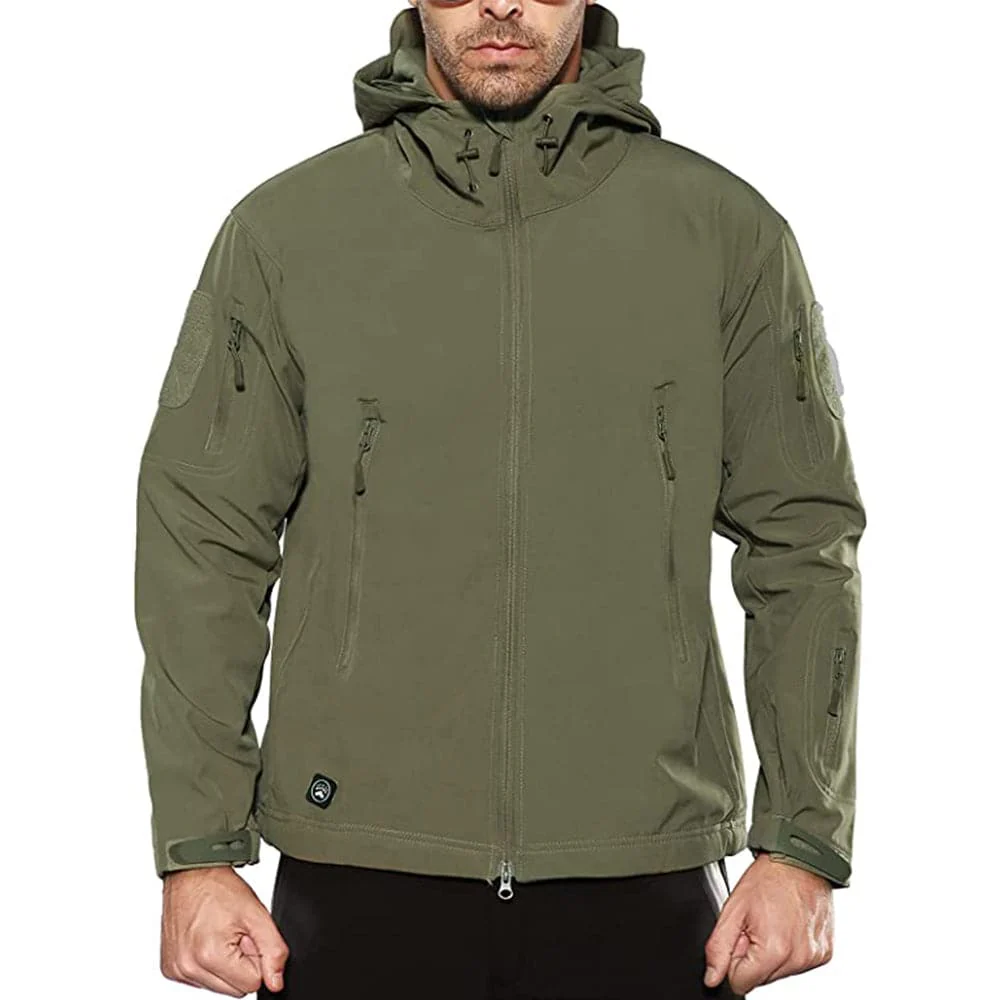 Army Outdoor Tactical Waterproof Softshell Fleece Jacket - Image 6
