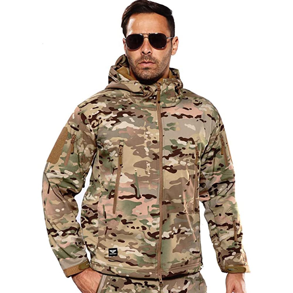 Army Outdoor Tactical Waterproof Softshell Fleece Jacket - Image 8