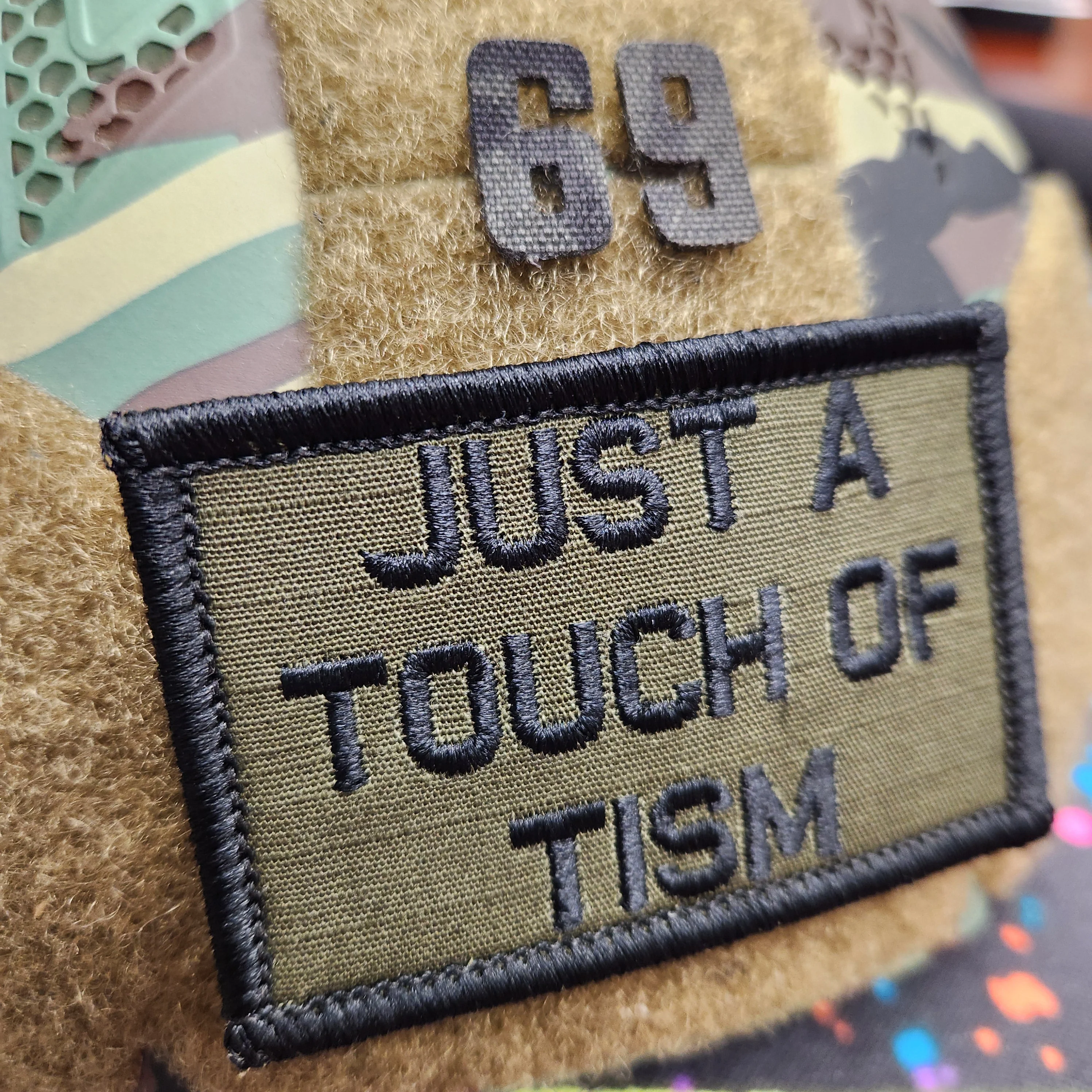 As Seen on Socials - Just A Touch of Tism - 2x3 Patch - Multiple Variants - Image 2