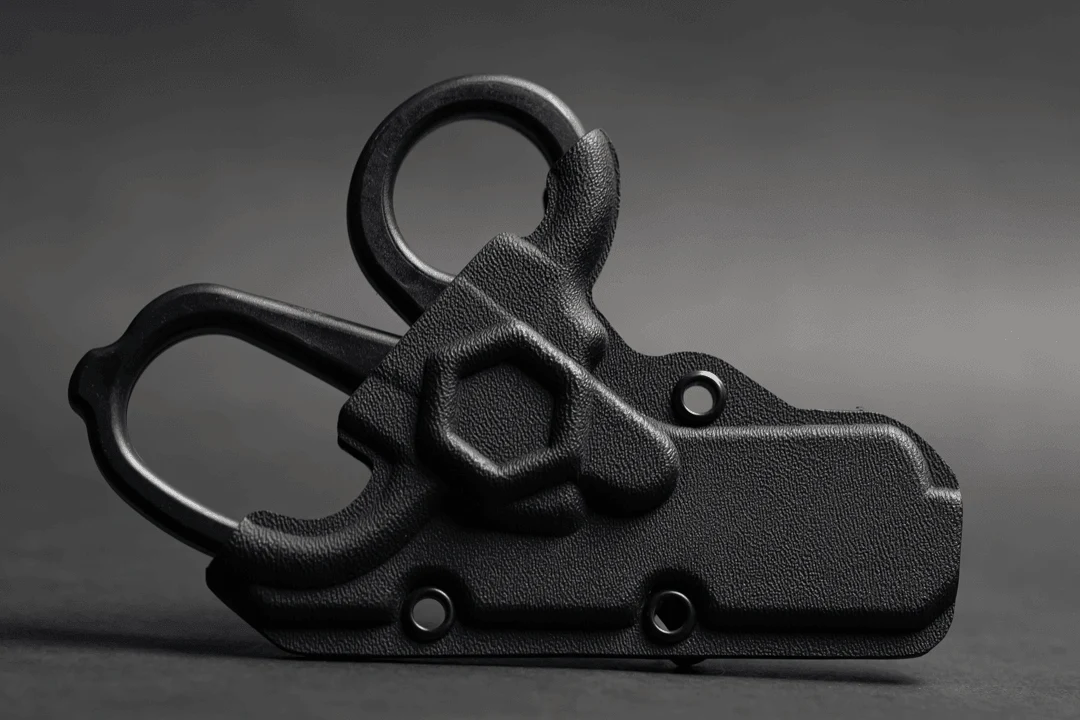 Black MINI Compact EMT and First Responders Rescue Shears Kydex Holder | ONE SHEAR® - Image 11