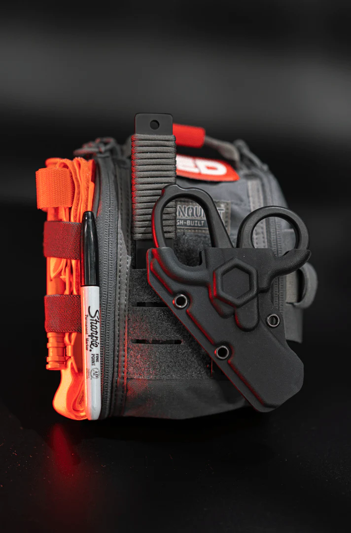 Black MINI Compact EMT and First Responders Rescue Shears Kydex Holder | ONE SHEAR® - Image 12