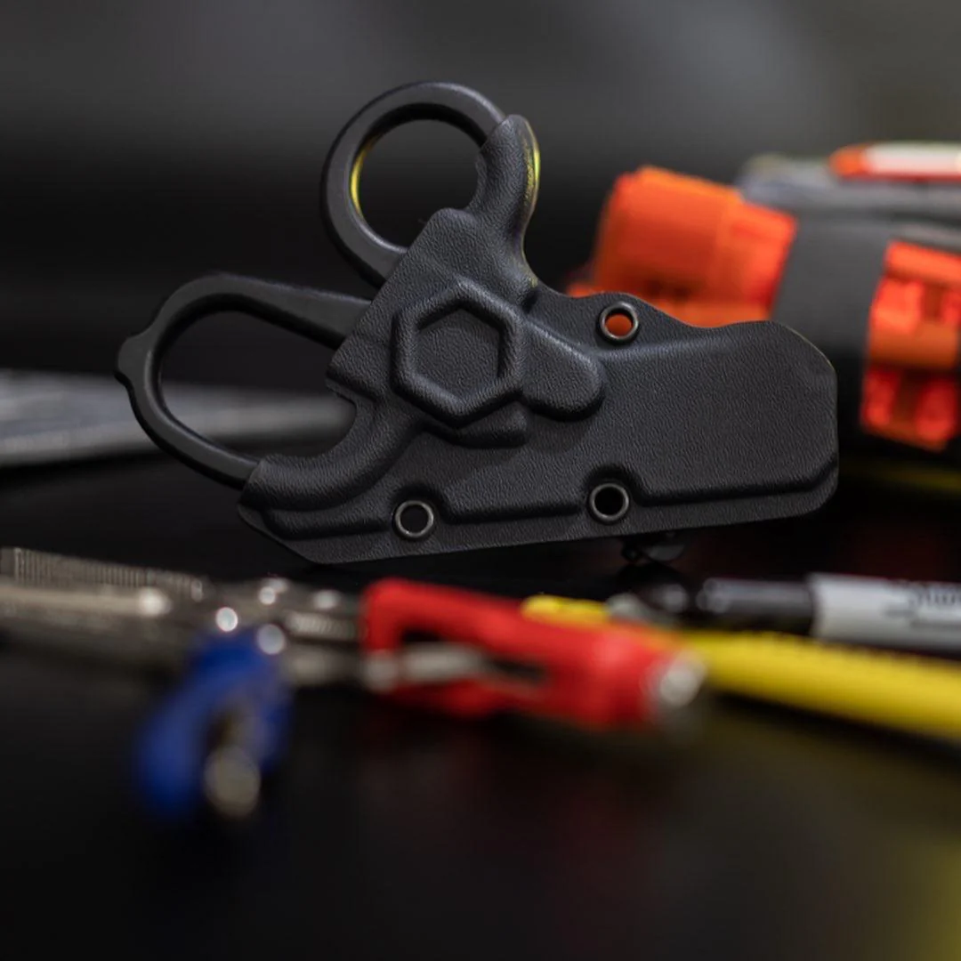 Black MINI Compact EMT and First Responders Rescue Shears Kydex Holder | ONE SHEAR® - Image 13