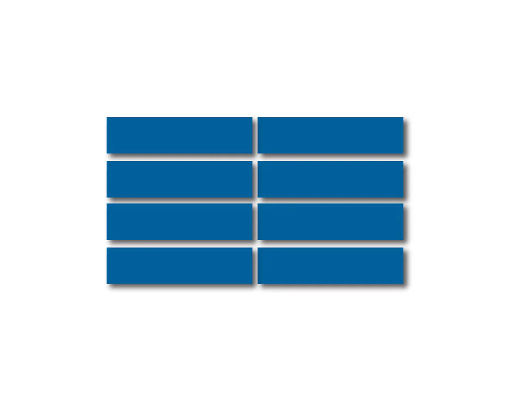 BLUE REFLECTIVE HELMET BAR 8 PACK