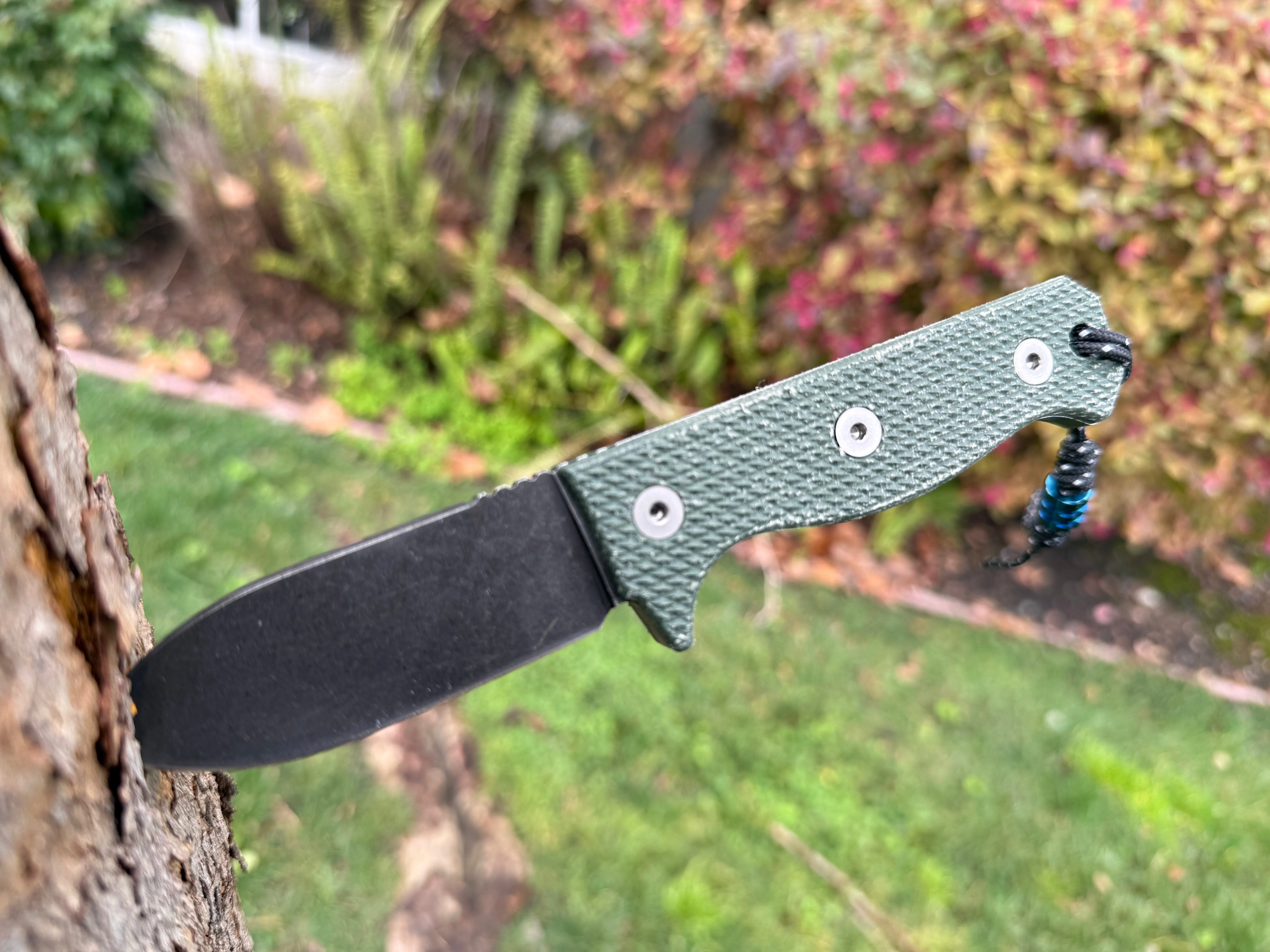 Compact R4A - Ready 4 Action Knife / D2 Fixed Blade ( MICARTA Scales ) 🔥 New 🔥 - Image 19
