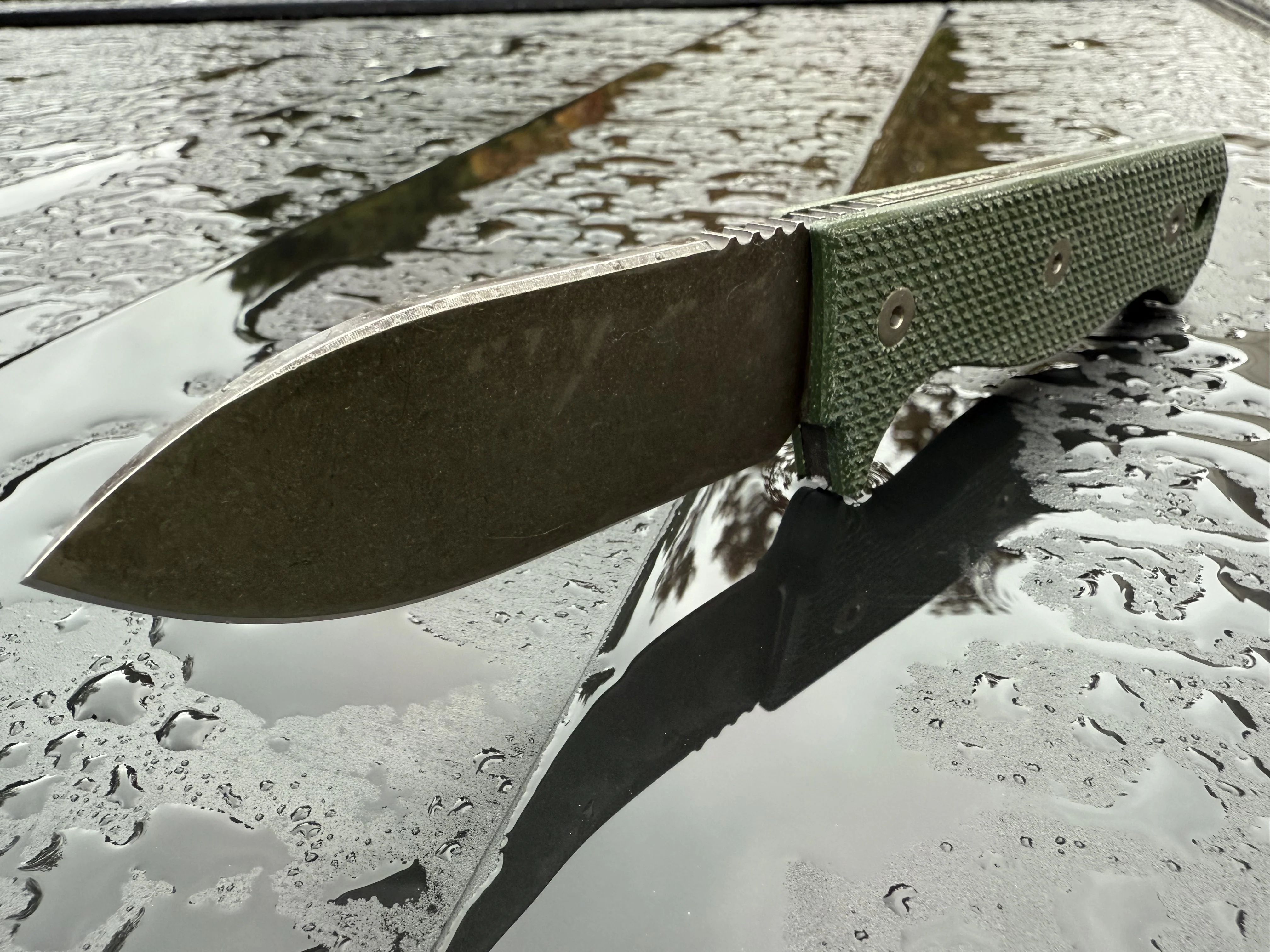 Compact R4A - Ready 4 Action Knife / D2 Fixed Blade ( MICARTA Scales ) 🔥 New 🔥 - Image 9
