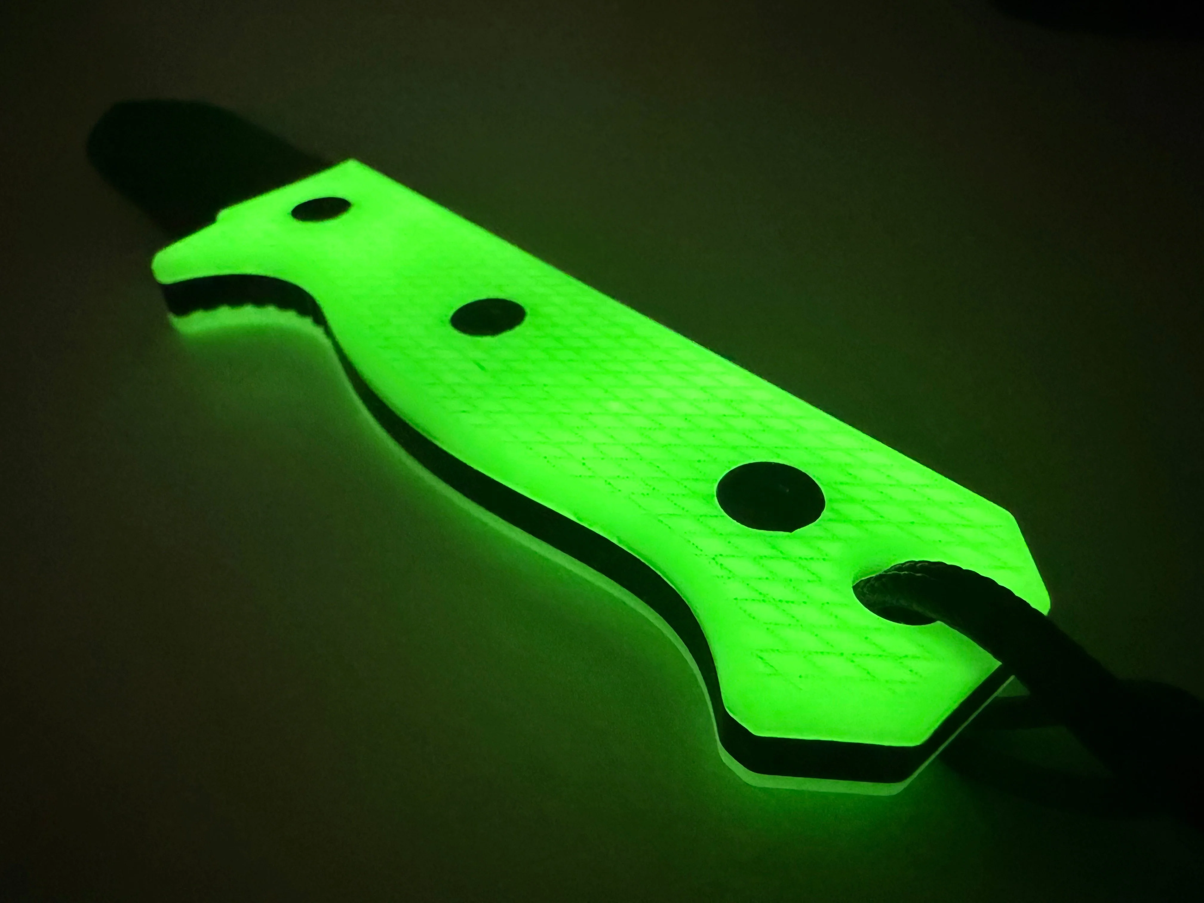 Compact R4A - Ready 4 Action Knife / D2 Fixed Blade ( UGM GLOW Scales ) 🔥 New 🔥 - Image 3