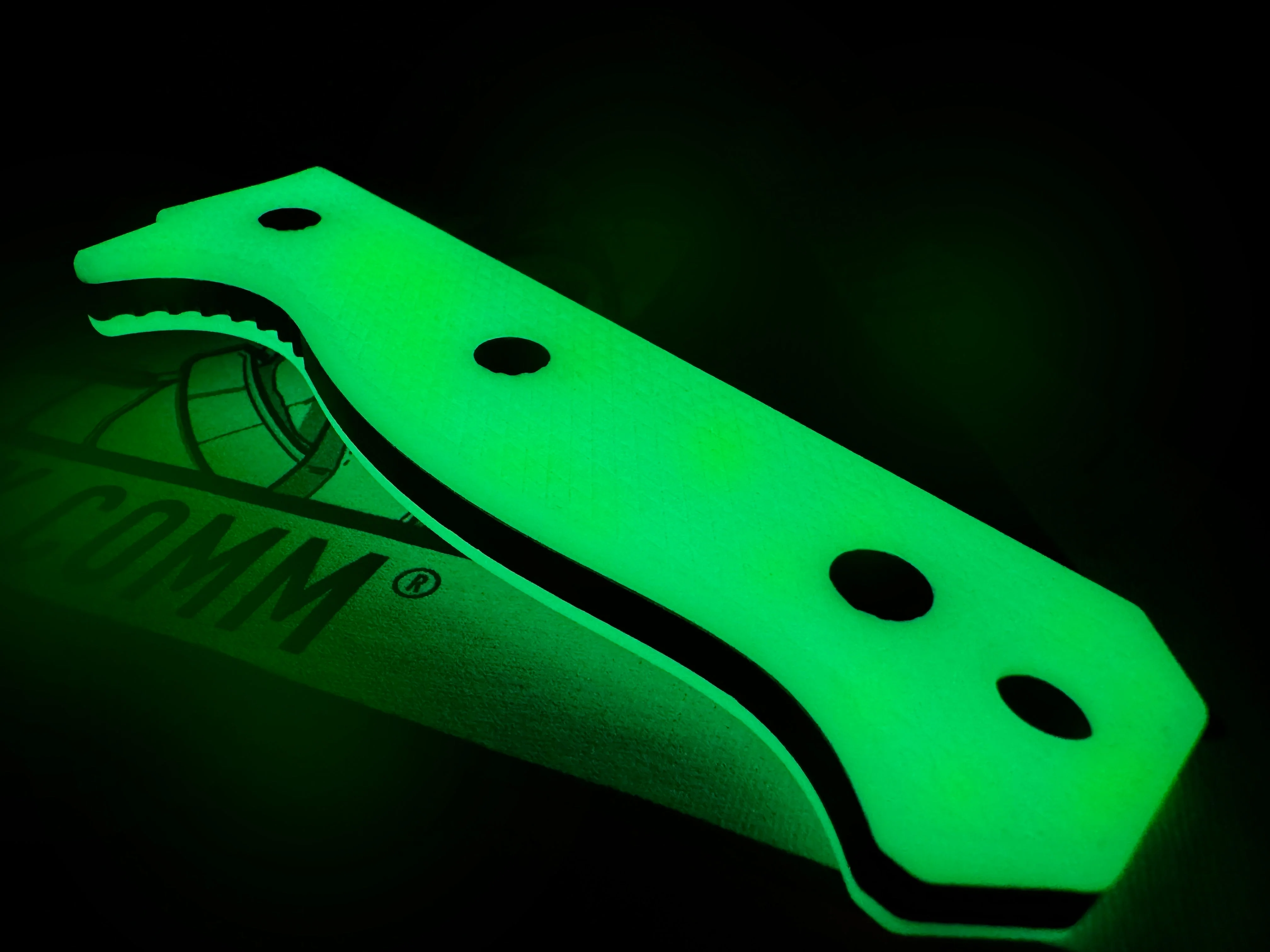 Compact R4A - Ready 4 Action Knife / D2 Fixed Blade ( UGM GLOW Scales ) 🔥 New 🔥 - Image 8