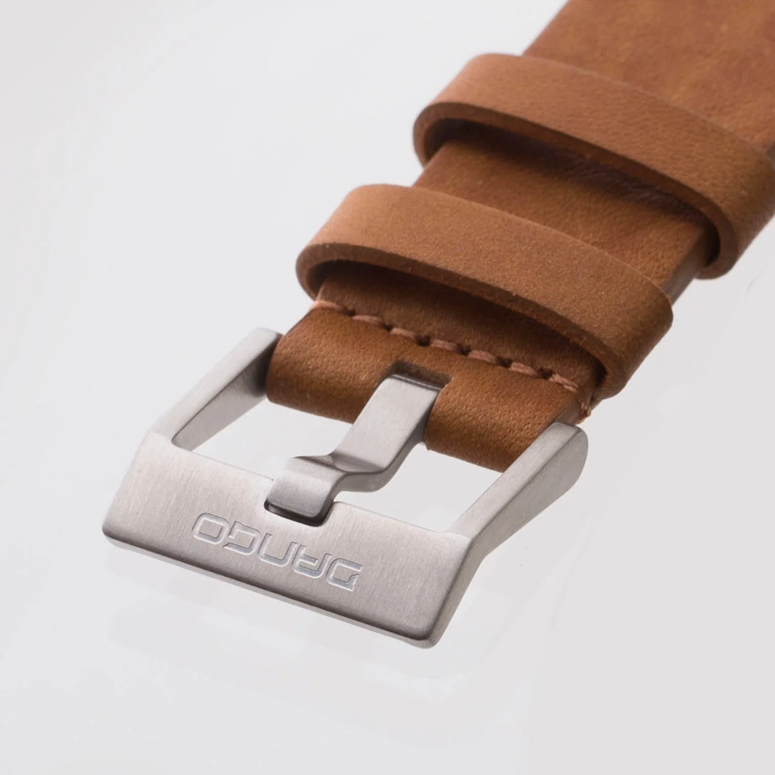 CR-01 - CHRONO WATCH WITH ITALIAN LEATHER STRAP - WHISKEY BROWN - Image 4
