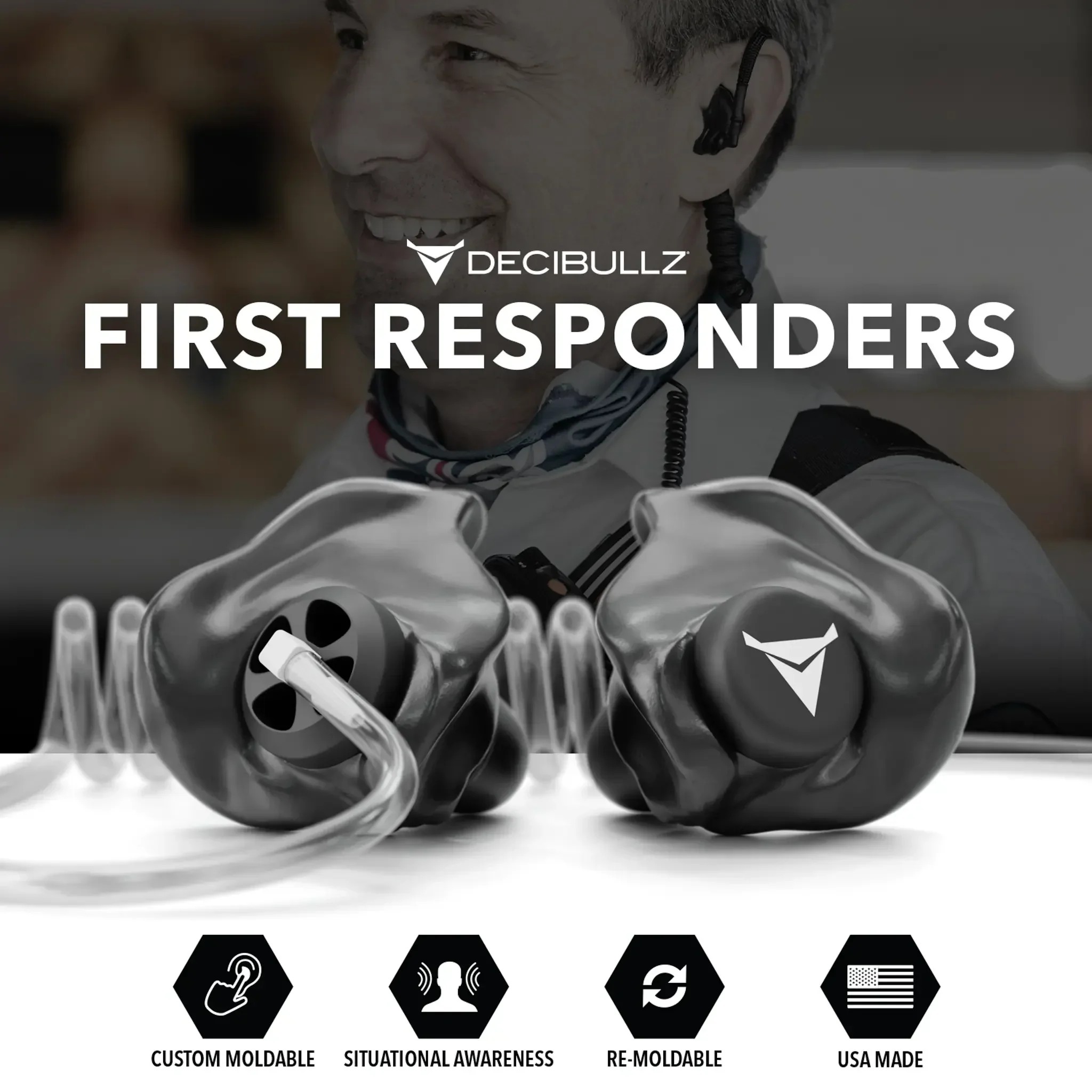 Custom Moldable Awareness Earpiece for Clear Tube, Radio, Surveillance, and Communication Headsets - Image 7
