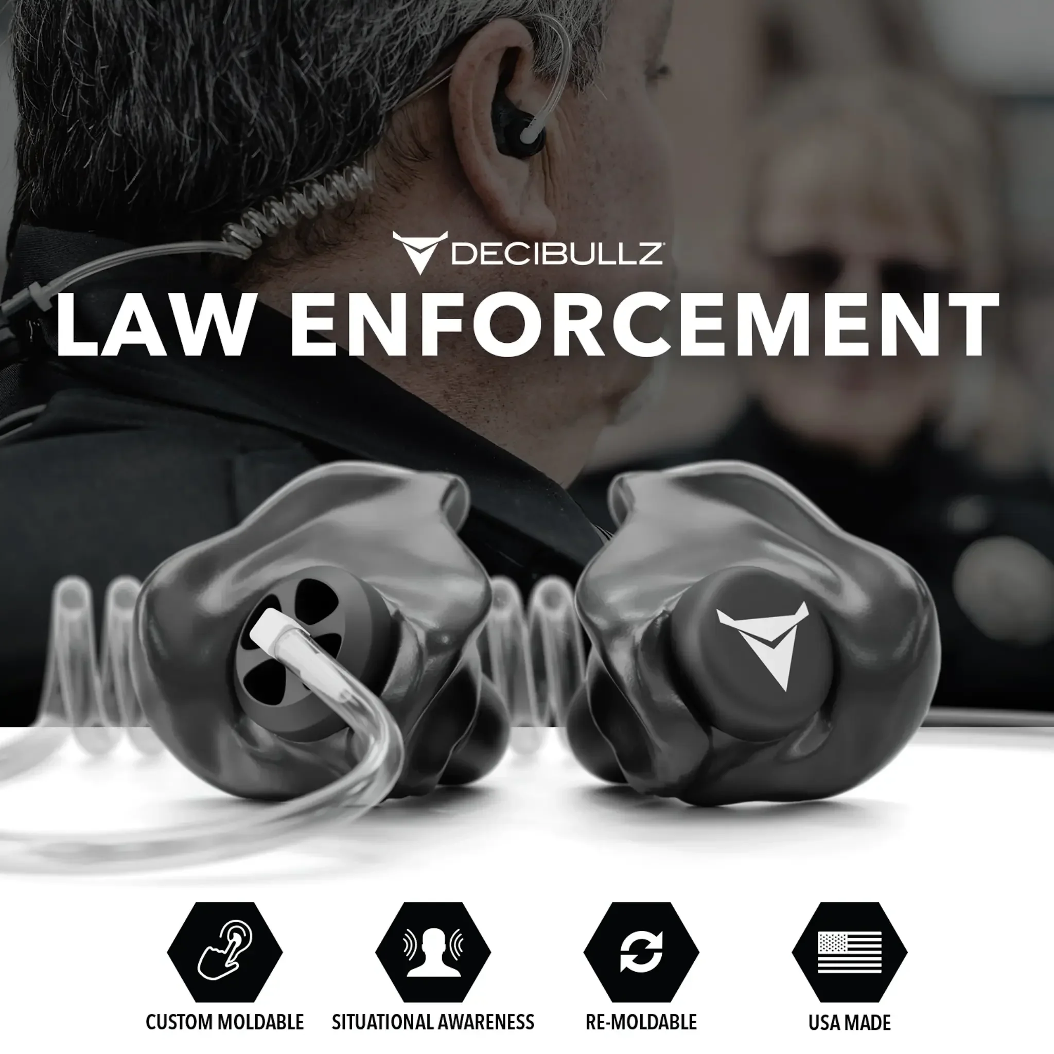 Custom Moldable Awareness Earpiece for Clear Tube, Radio, Surveillance, and Communication Headsets - Image 8