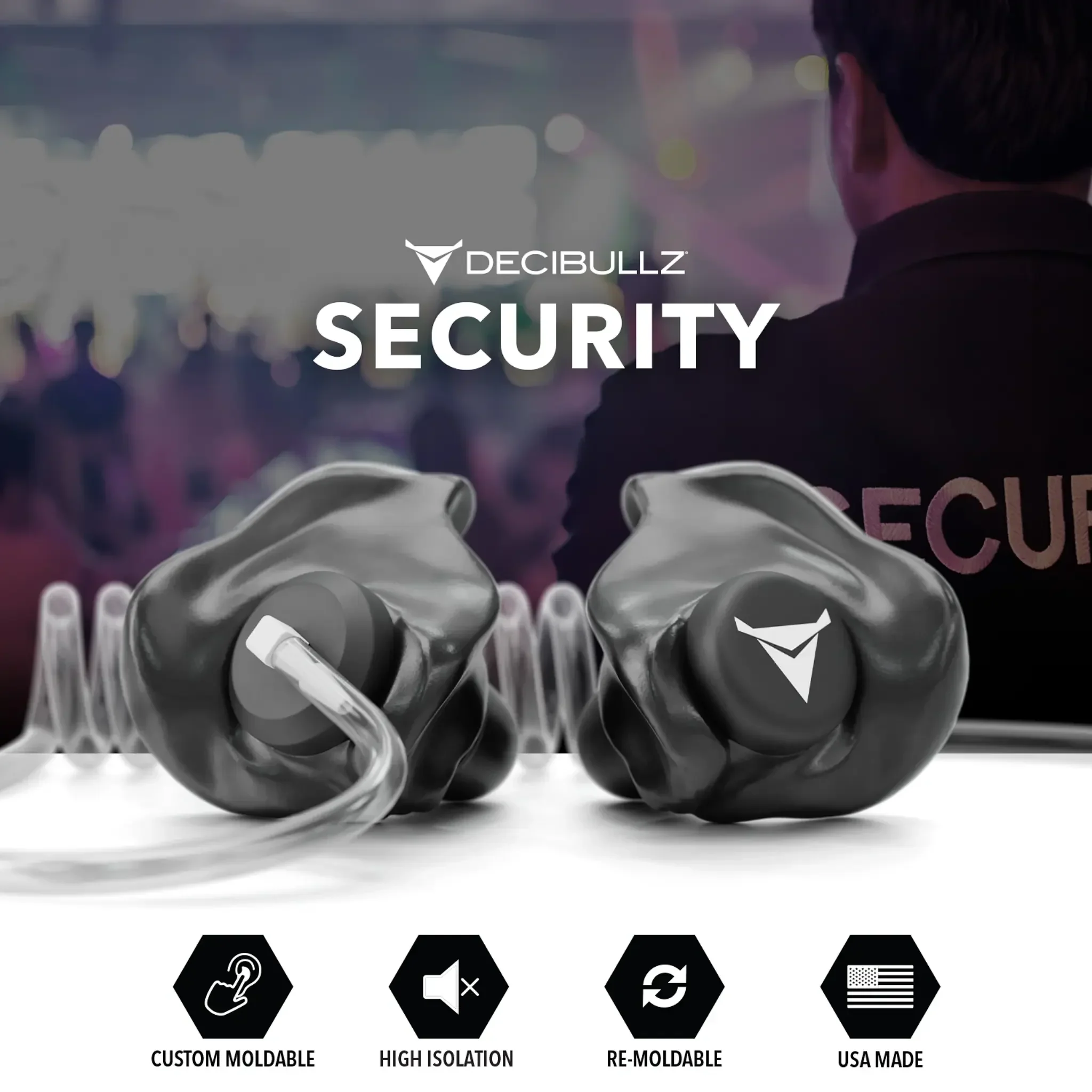 Custom Moldable Isolation Earpiece for Clear Tube, Radio, Surveillance, and Communication Headsets - Image 5