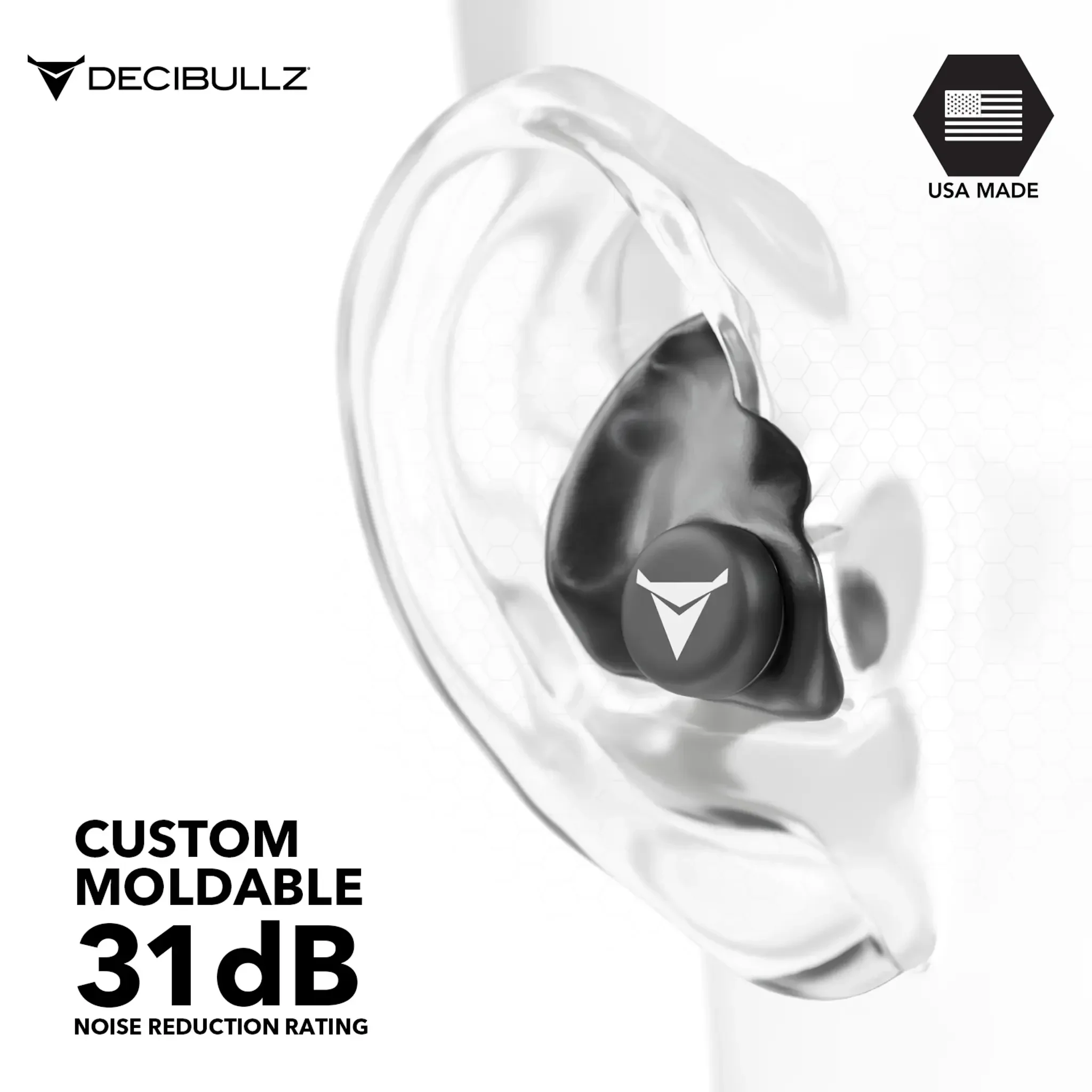Custom Molded Earplugs 31dB NRR - Image 2