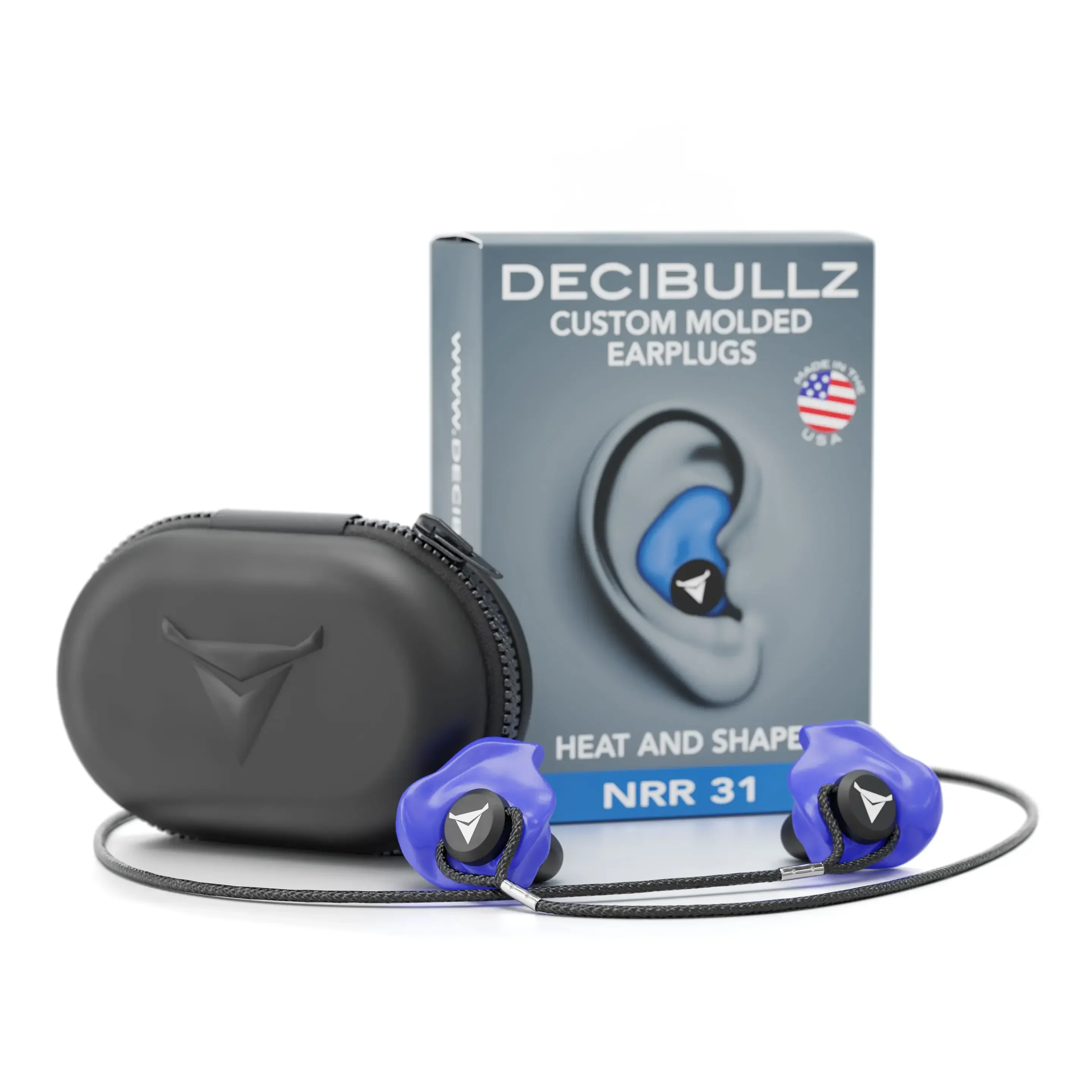 Custom Molded Earplugs 31dB NRR Pro-Pack with Case and Lanyard - Image 17