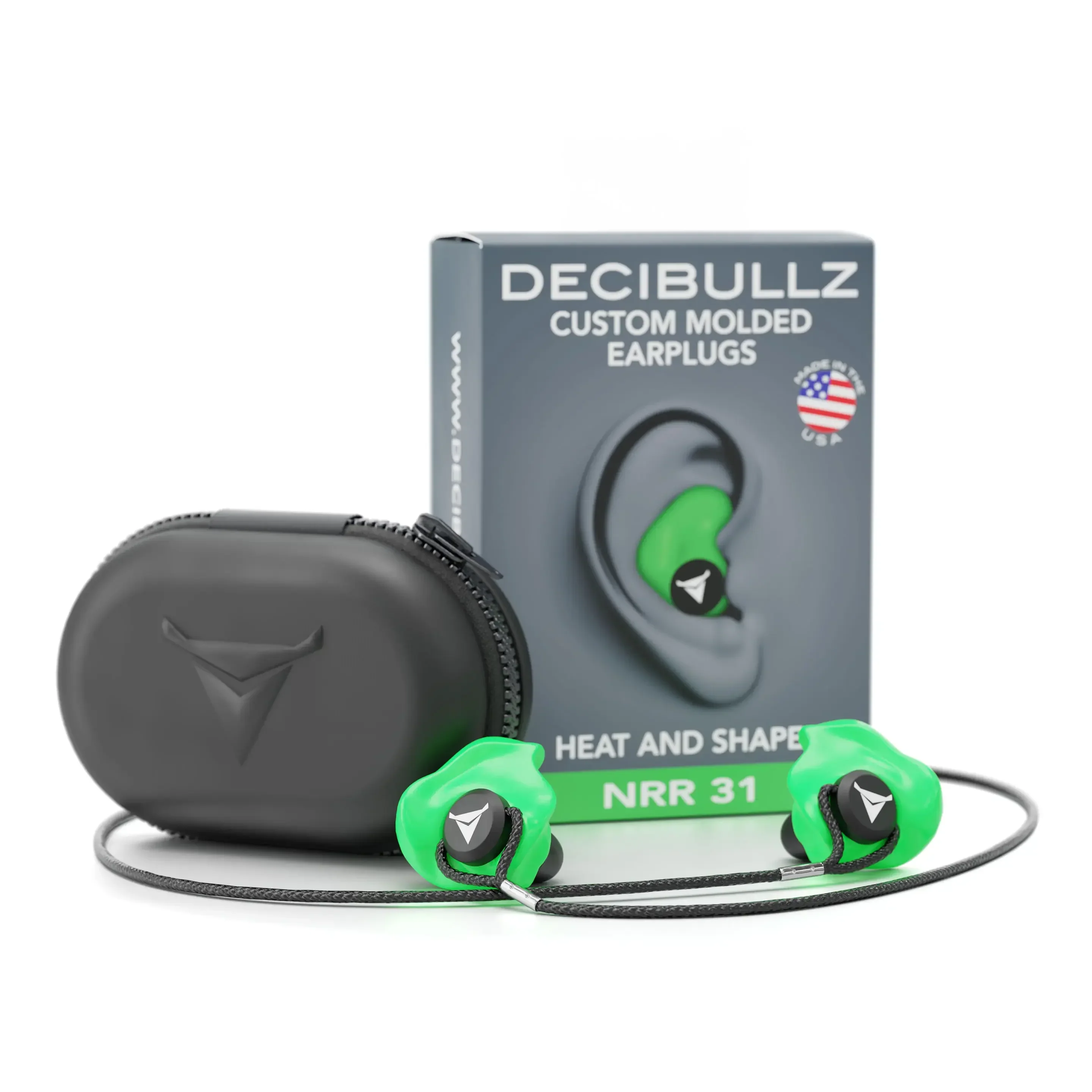 Custom Molded Earplugs 31dB NRR Pro-Pack with Case and Lanyard - Image 25