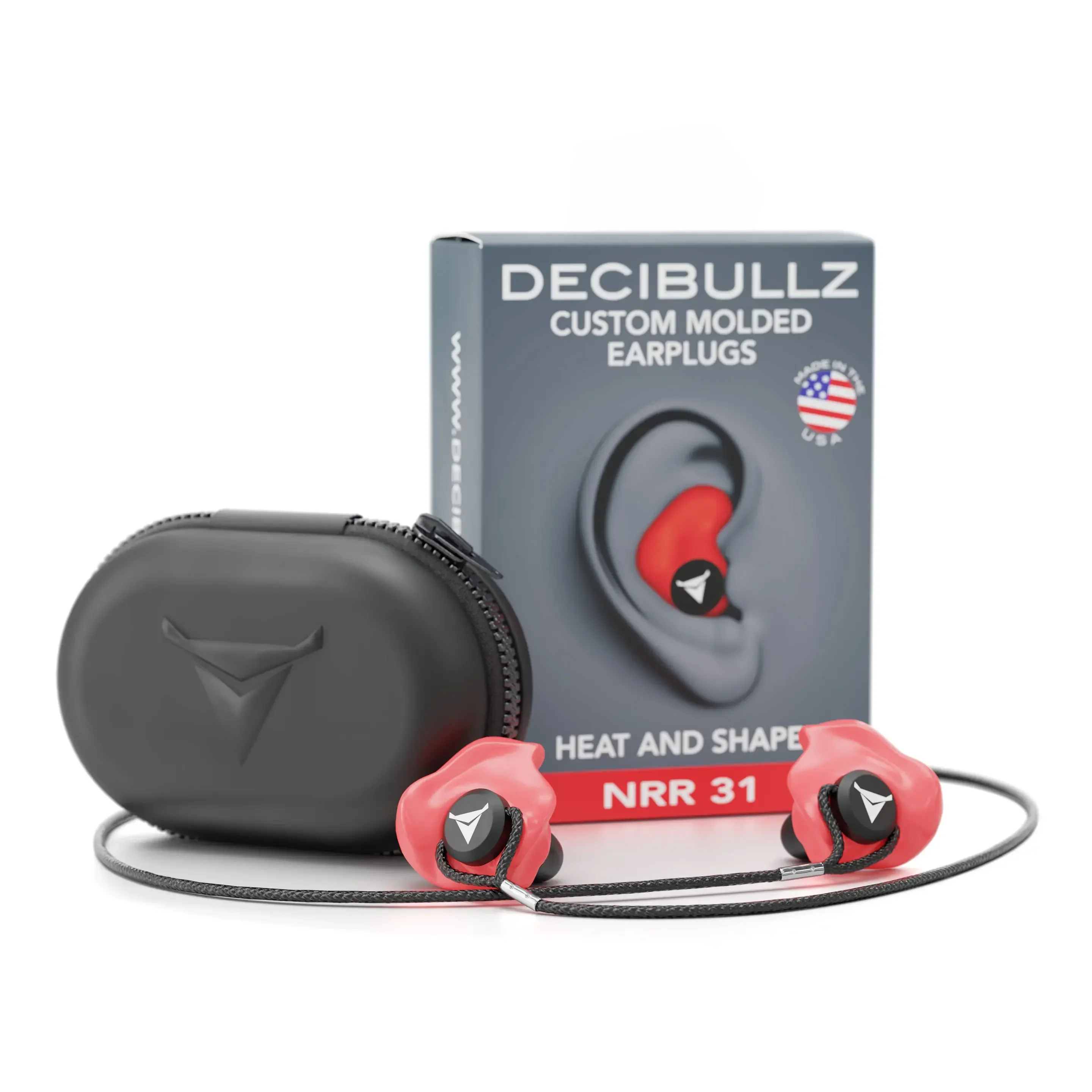 Custom Molded Earplugs 31dB NRR Pro-Pack with Case and Lanyard - Image 40