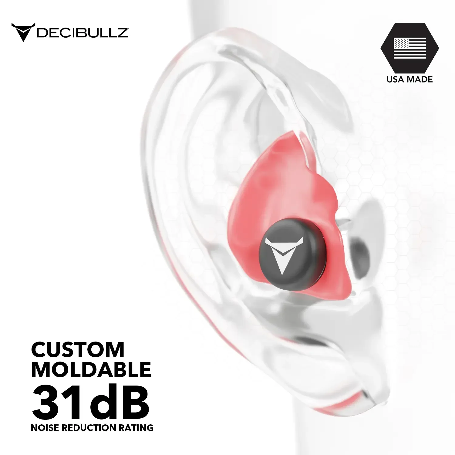 Custom Molded Earplugs 31dB NRR Pro-Pack with Case and Lanyard - Image 42
