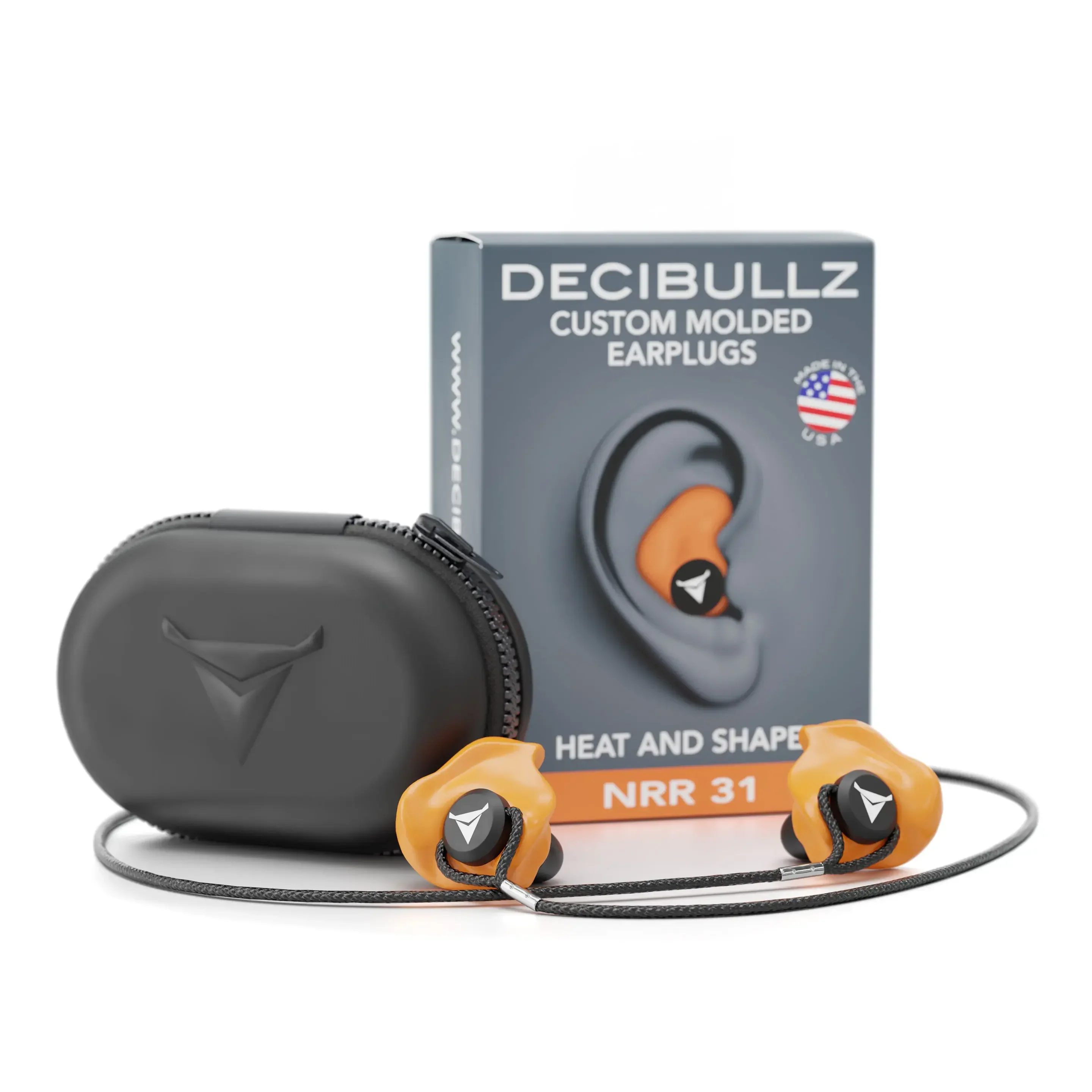Custom Molded Earplugs 31dB NRR Pro-Pack with Case and Lanyard - Image 9