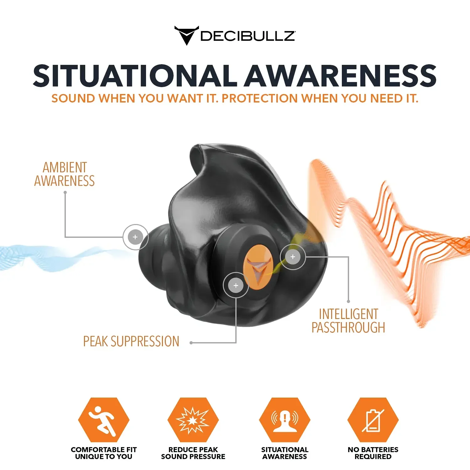 Custom Molded Percussive Shooting Filter Earplugs - Image 3