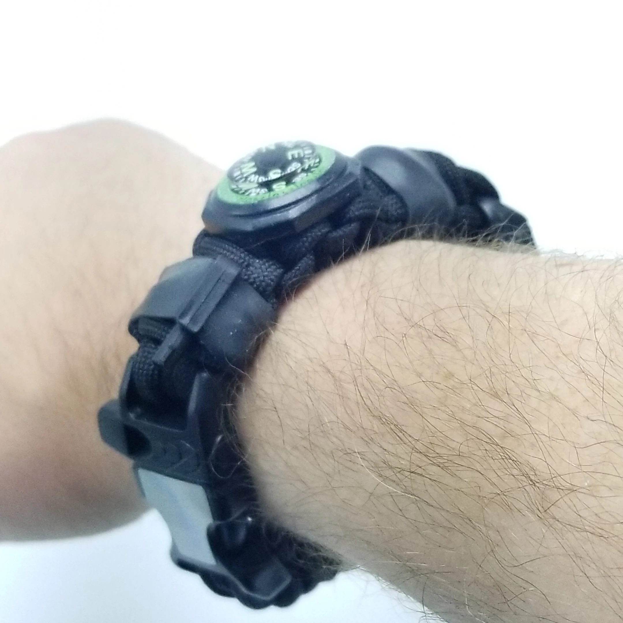 EDC Prepper - Paracord Bracelet Urban Tool Kit Equipped w/ LED Light, fire starter, blade, compass. - Image 31