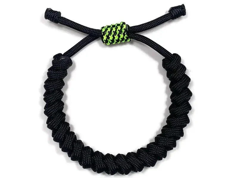 Engineered Jet Black and Electric Rope Bracelet - Image 2