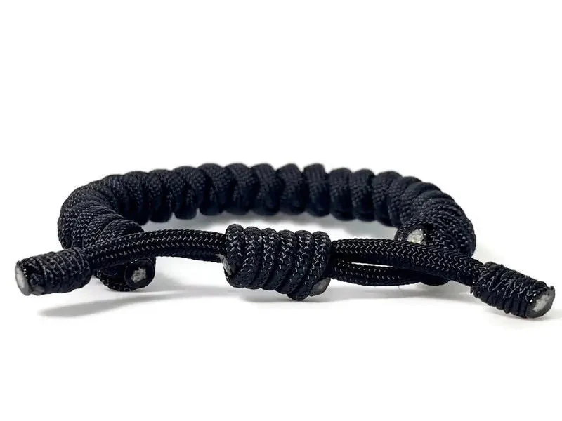 Engineered Jet Black Rope Bracelet - Image 5