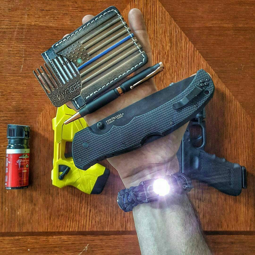 First Responder Strap - Police LEO backup duty gear w/ light, cuff key, seatbelt cutter, compass. - Image 18