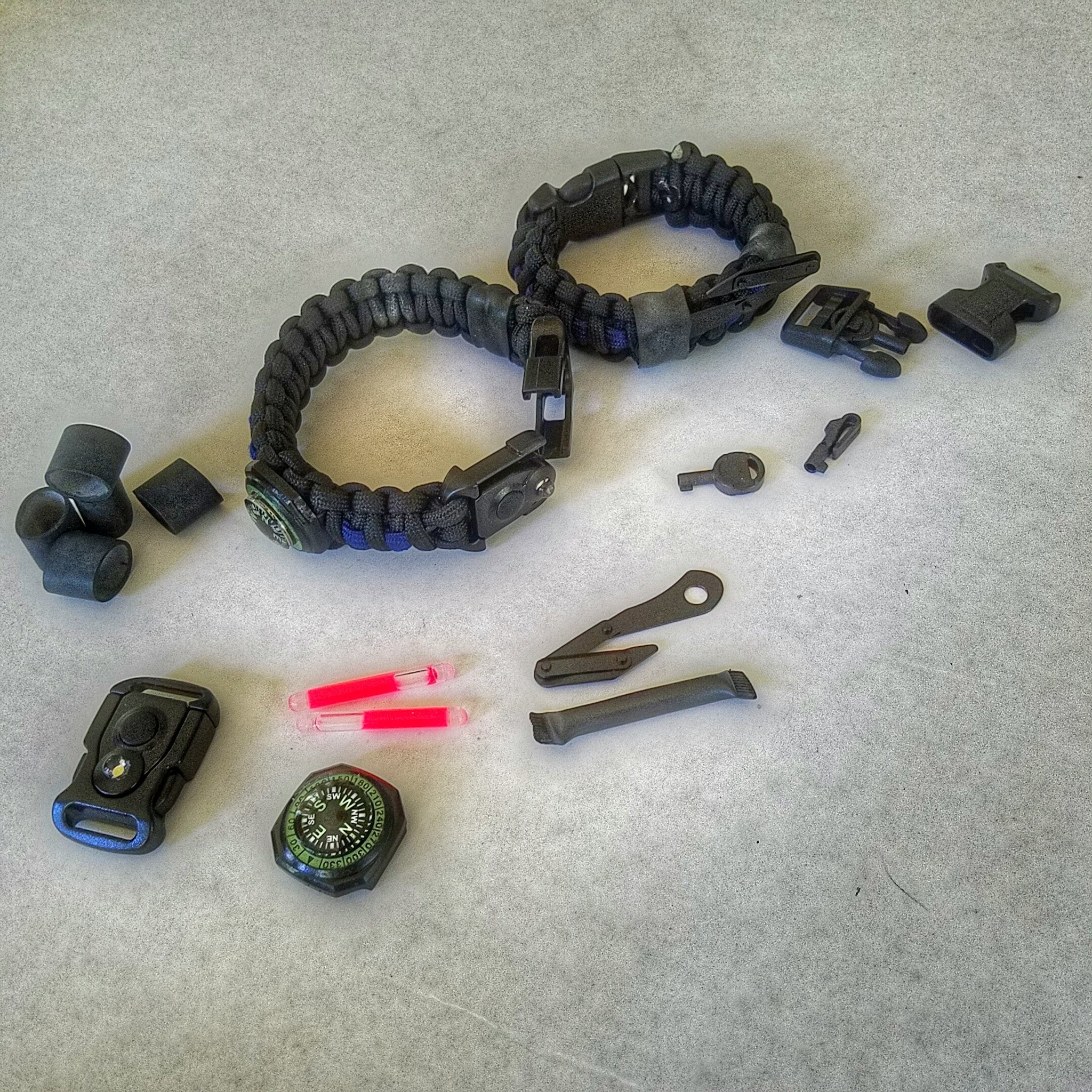 First Responder Strap - Police LEO backup duty gear w/ light, cuff key, seatbelt cutter, compass. - Image 29