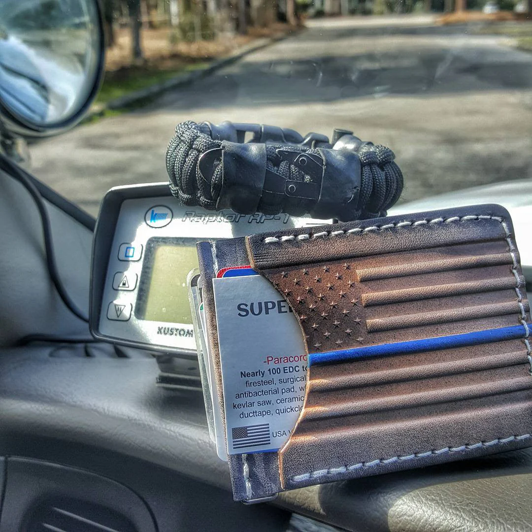 First Responder Strap - Police LEO backup duty gear w/ light, cuff key, seatbelt cutter, compass. - Image 8