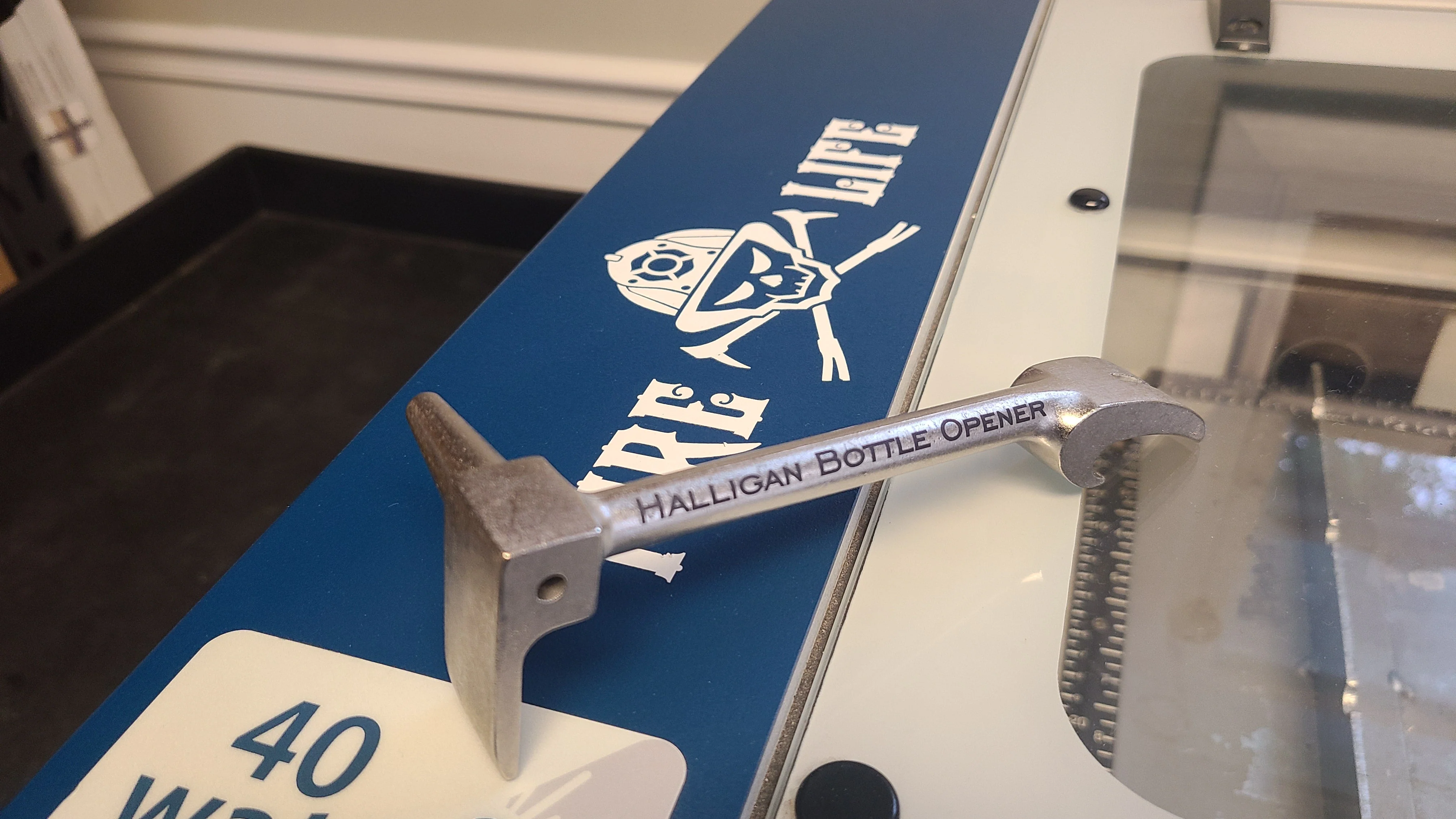 Halligan Bottle Opener - Nickel Plated - Image 2