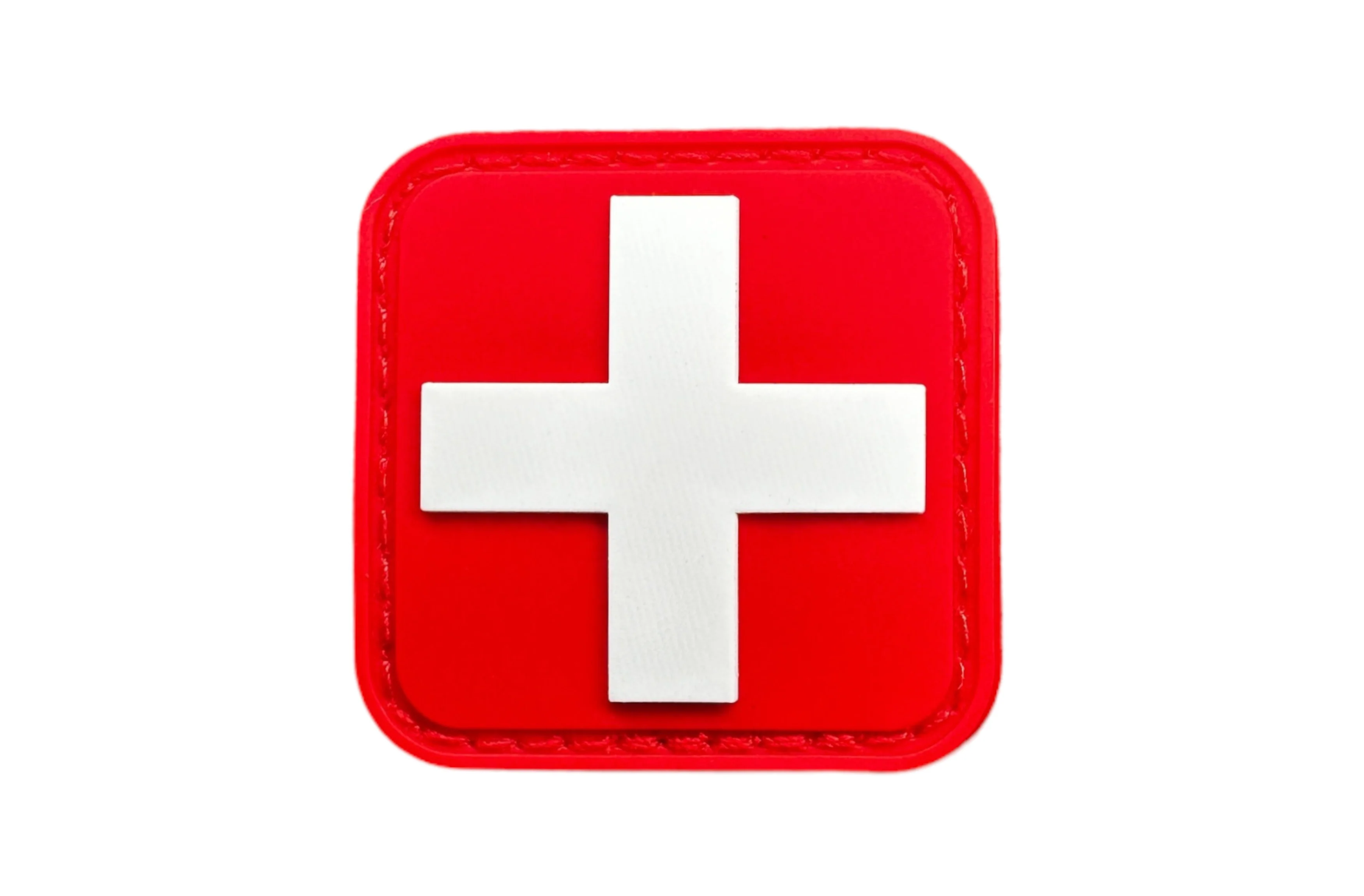 Intense Red "First Aid" 1.5'X1.5" PVC Patch ( 2 Pack ) - Image 3