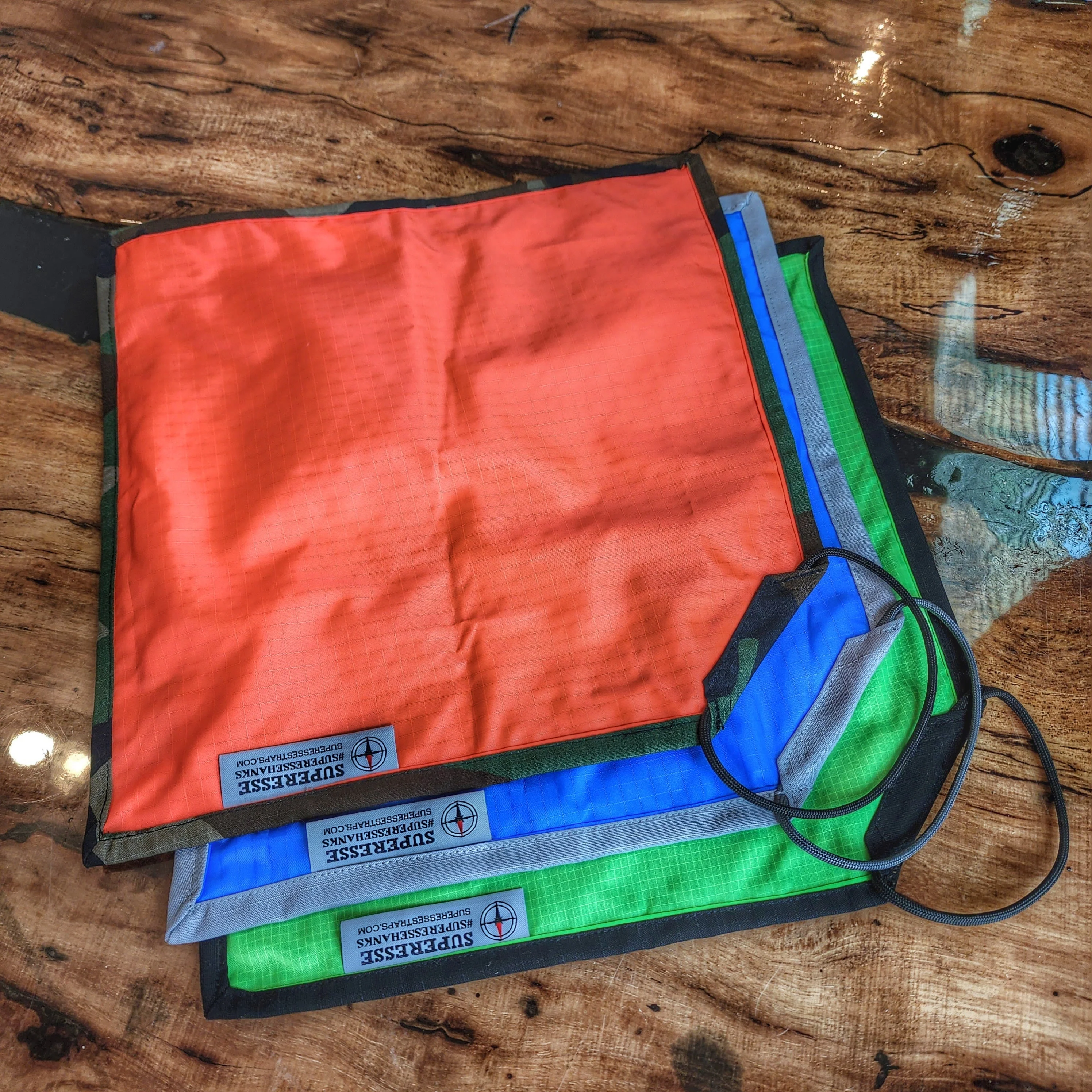 Marker Mat - Fluorescent Signaling Panel on Ripstop Pocket Hank - Image 18