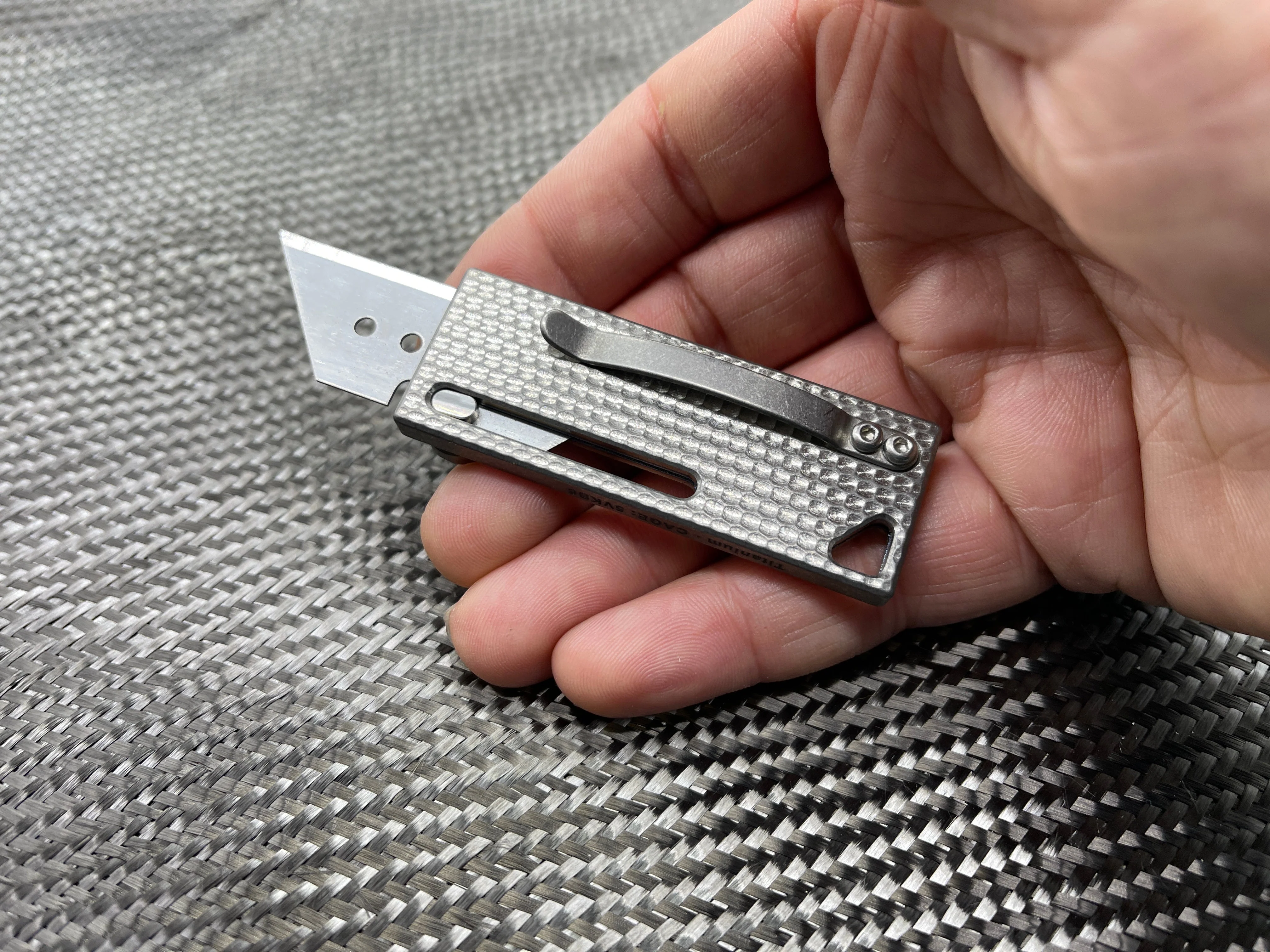 MaxMadCo Design - Titanium - Utility Blade Knife 🔥 New Gen 2🔥 - Image 15