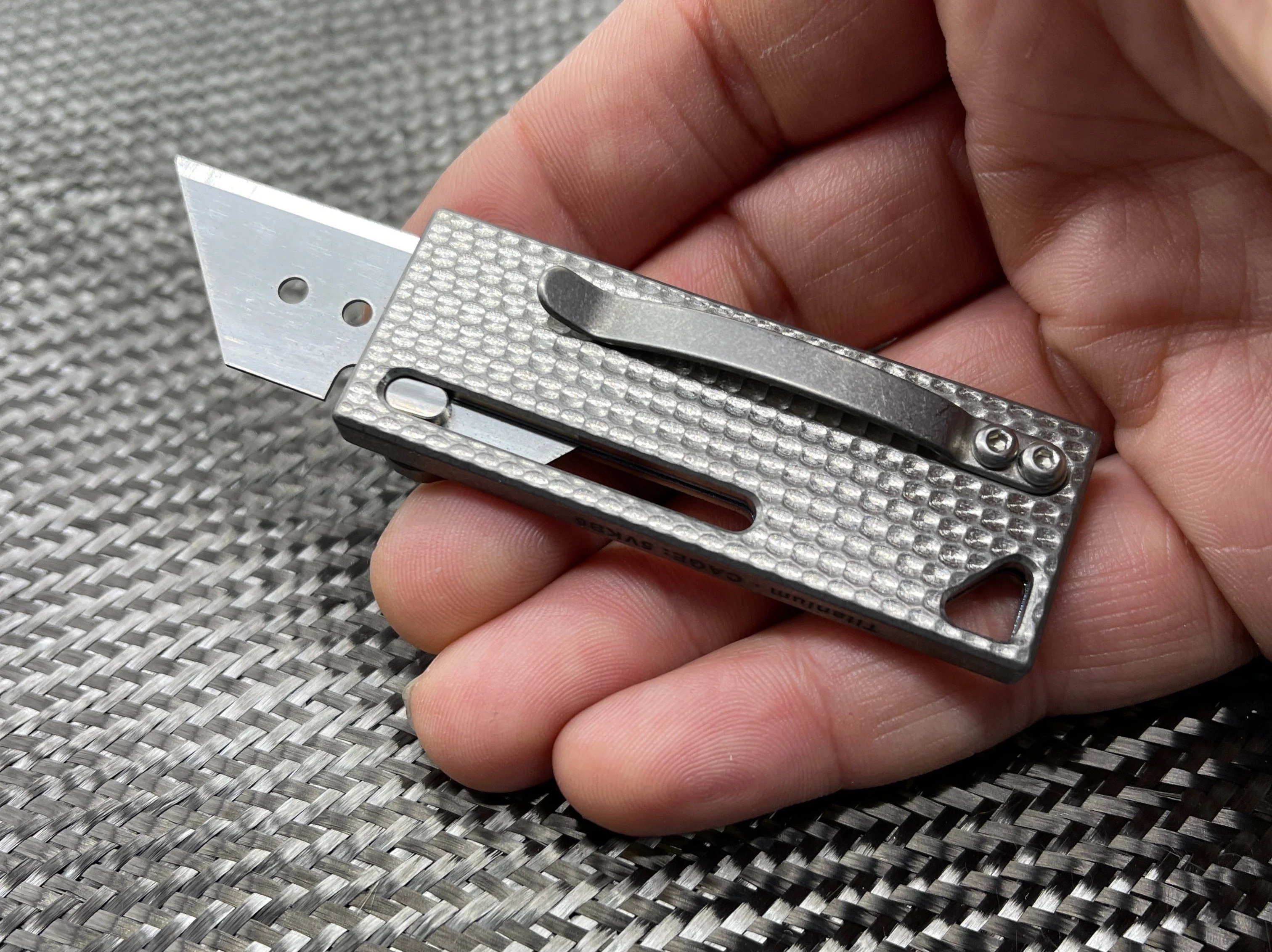 MaxMadCo Design - Titanium - Utility Blade Knife 🔥 New Gen 2🔥 - Image 7
