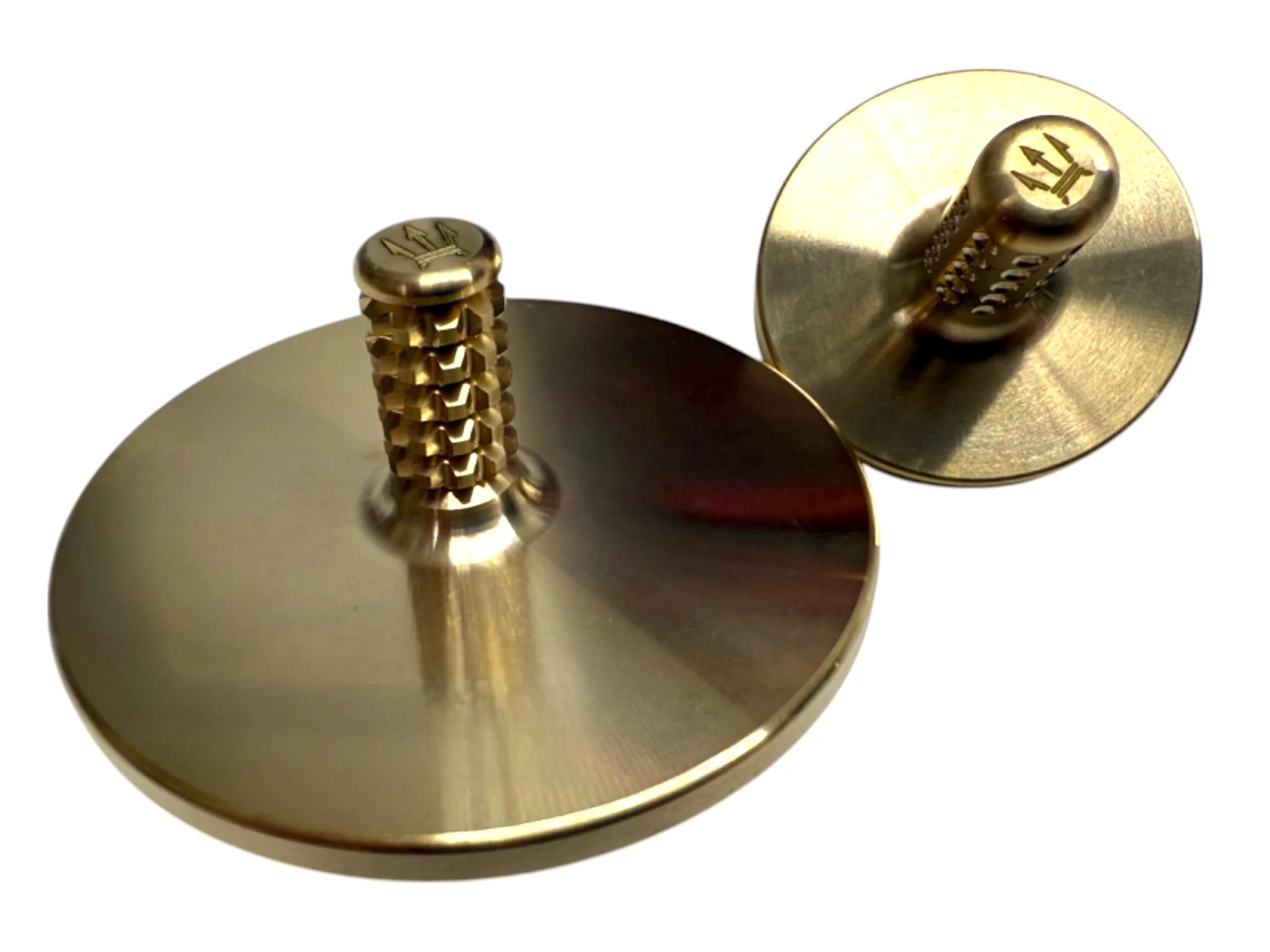MEGA Tip Top - Tungsten / Brass - Spinning Top + Delrin Stand by Maratac® 🔥 New 🔥 - Image 3