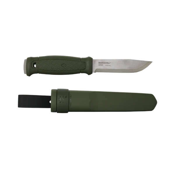 Mora Garberg Stainless Military Green with Simple Poly Sheath #14472