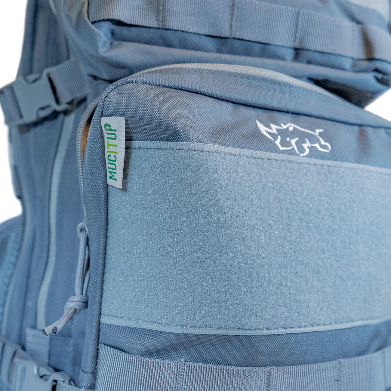 MUCITUP Rhino MUCPAC Tactical Backpack 500D Nylon MOLLE EDC - Grey, Black, & MCBK - Image 14