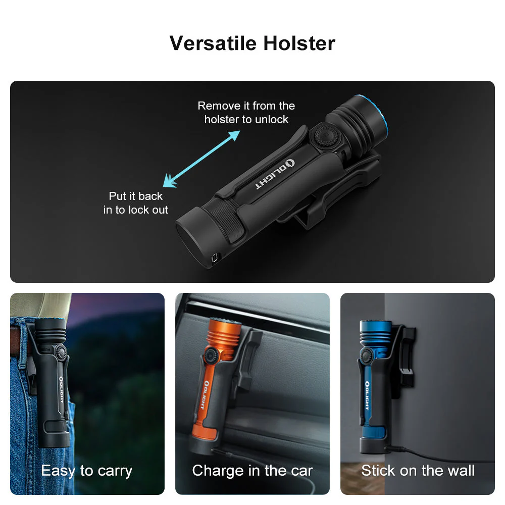 Olight Seeker 4 Pro Rechargeable Flashlight 4600 Lumens USB-C Magnetic Charging - Image 8