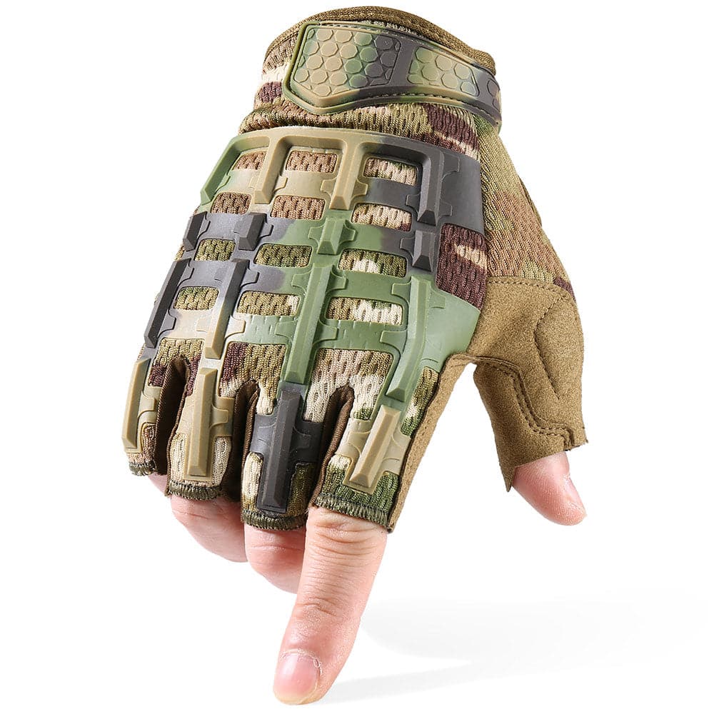 Paintball Airsoft Shooting Combat Protective Fingerless Glove - Image 13