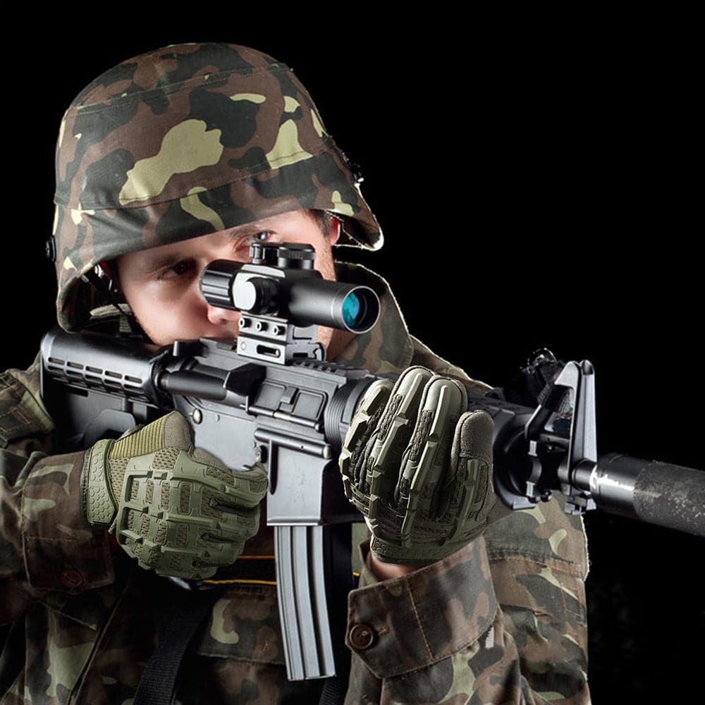 Paintball Airsoft Shooting Combat Protective Fingerless Glove - Image 4