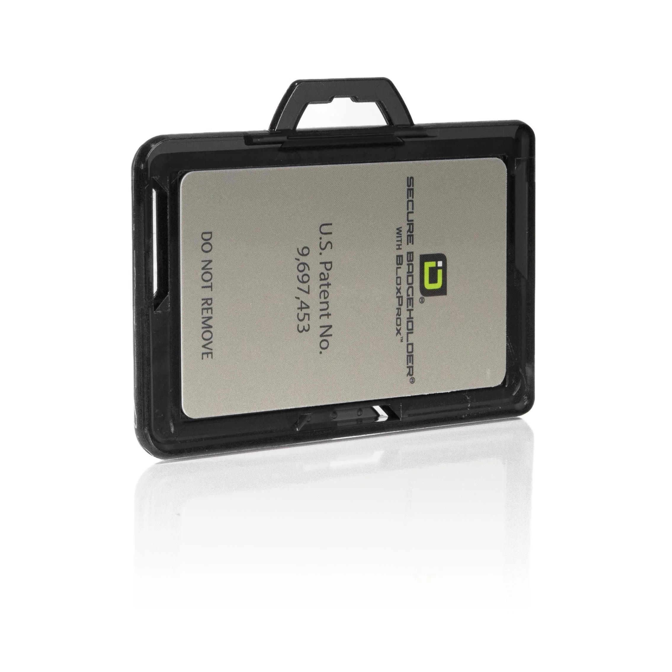 Secure Badge Holder BloxProx ™ Lite LANDSCAPE - Protects 125Khz HID Prox - 1 ID Card Holder - Image 3