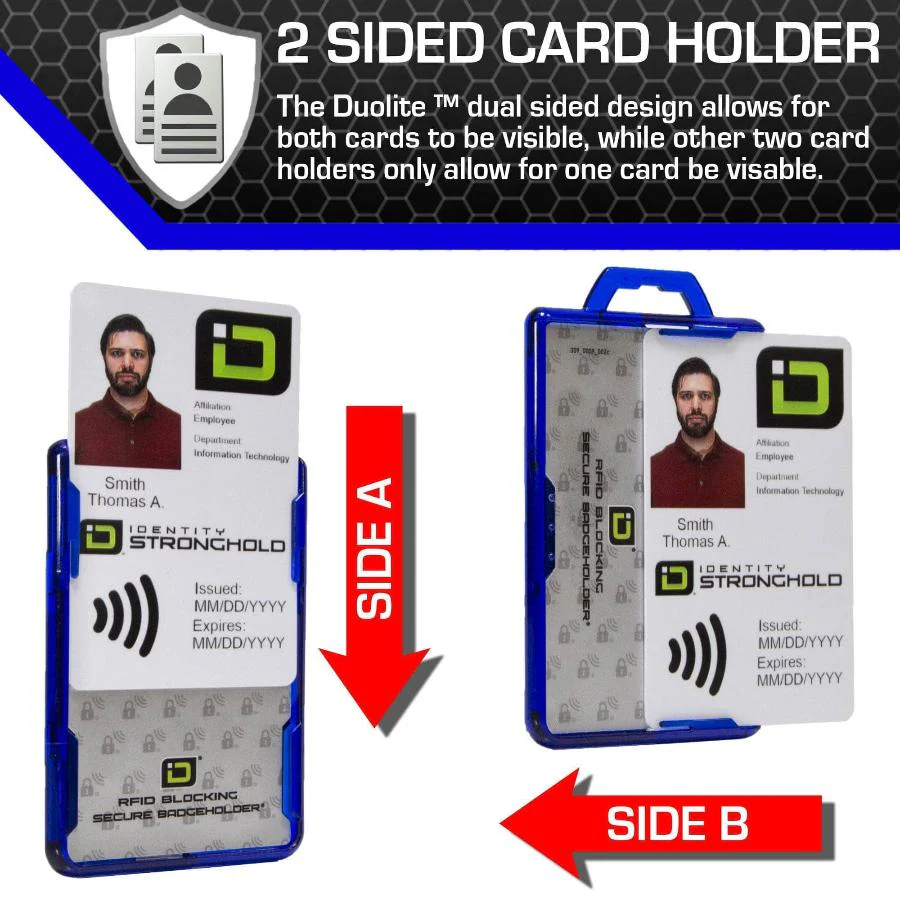 Secure Badge Holder DuoLite ® Vertical 2 ID Card Holder - Image 14
