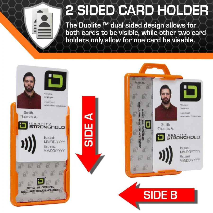 Secure Badge Holder DuoLite ® Vertical 2 ID Card Holder - Image 22