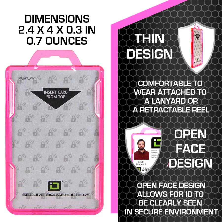 Secure Badge Holder DuoLite ® Vertical 2 ID Card Holder - Image 25