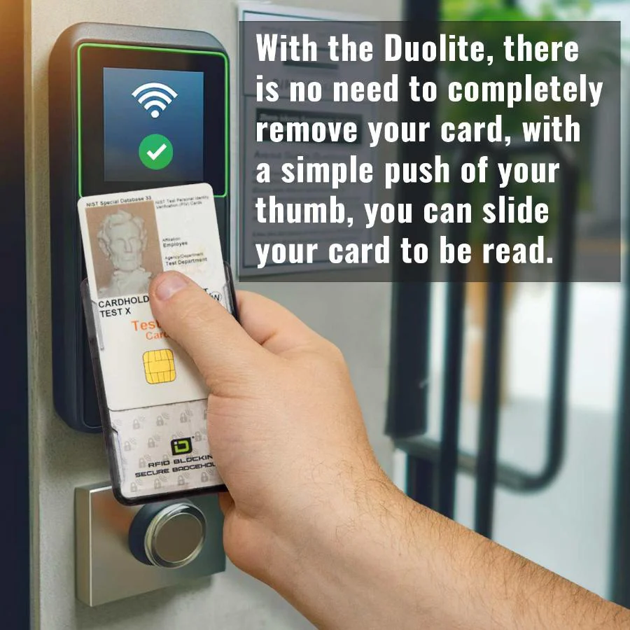 Secure Badge Holder DuoLite ® Vertical 2 ID Card Holder - Image 3