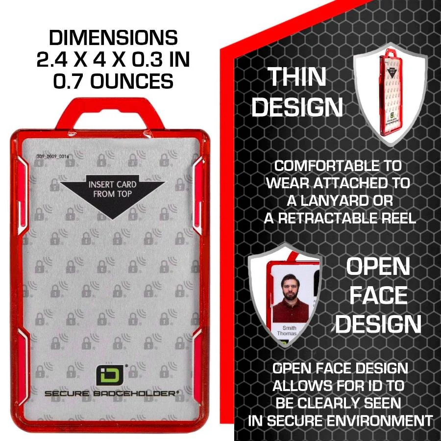 Secure Badge Holder DuoLite ® Vertical 2 ID Card Holder - Image 33