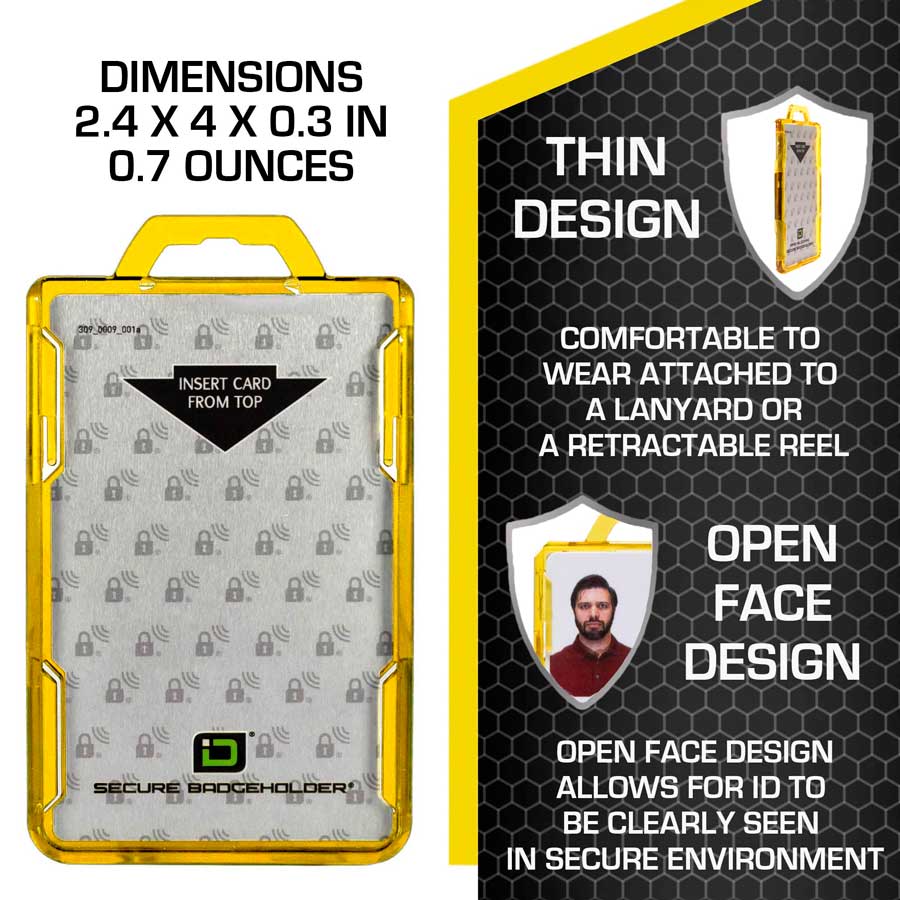 Secure Badge Holder DuoLite ® Vertical 2 ID Card Holder - Image 37