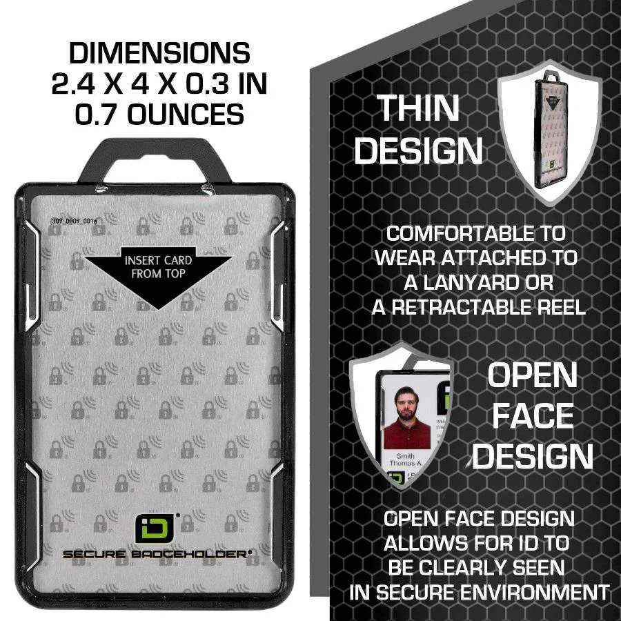 Secure Badge Holder DuoLite ® Vertical 2 ID Card Holder - Image 9
