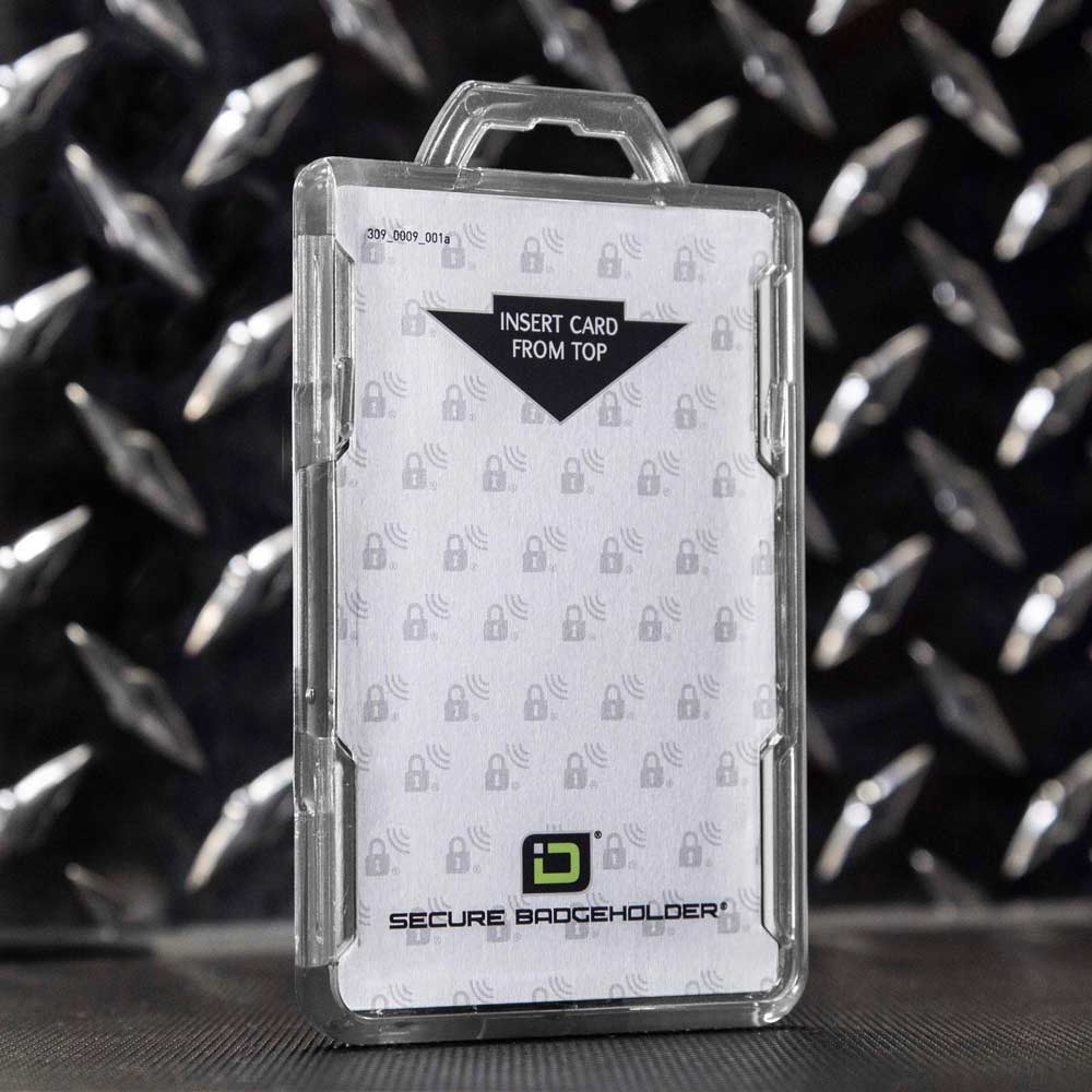 Secure Badge Holder Lite ™ Vertical 1 ID Card Holder - Image 4